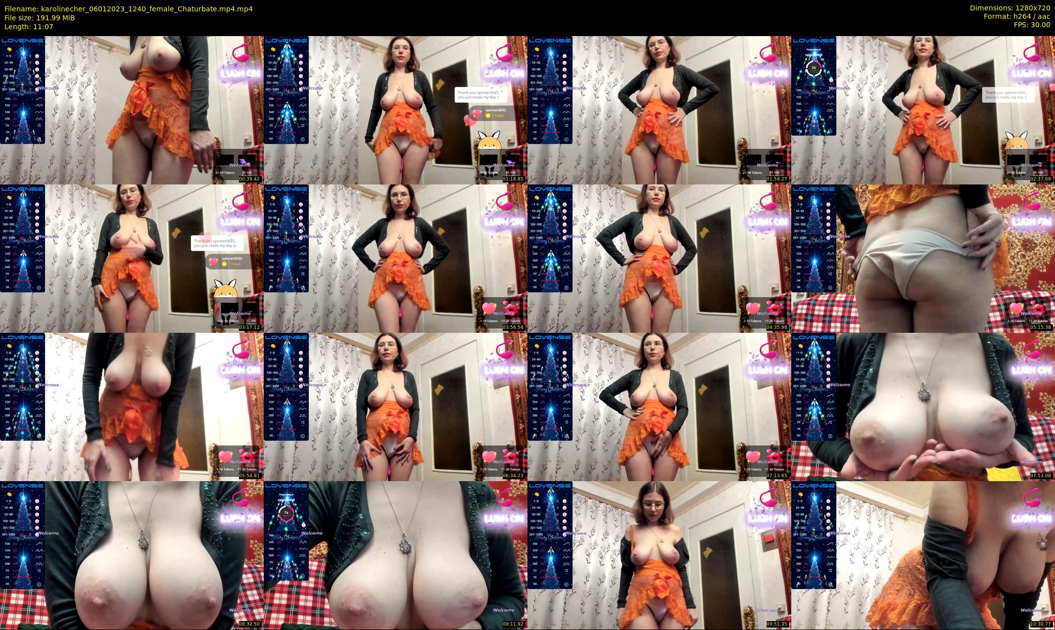 karolinecher — 12 minute Chaturbate female cam show recording, 720p, Jan 6, 2023