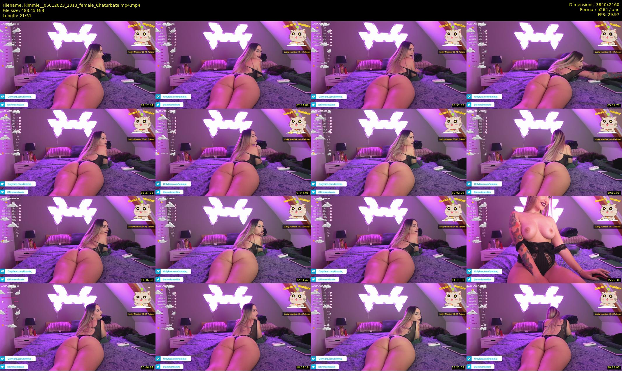 kimmie_ — 22 minute Chaturbate female cam show recording, 4K, Jan 6, 2023
