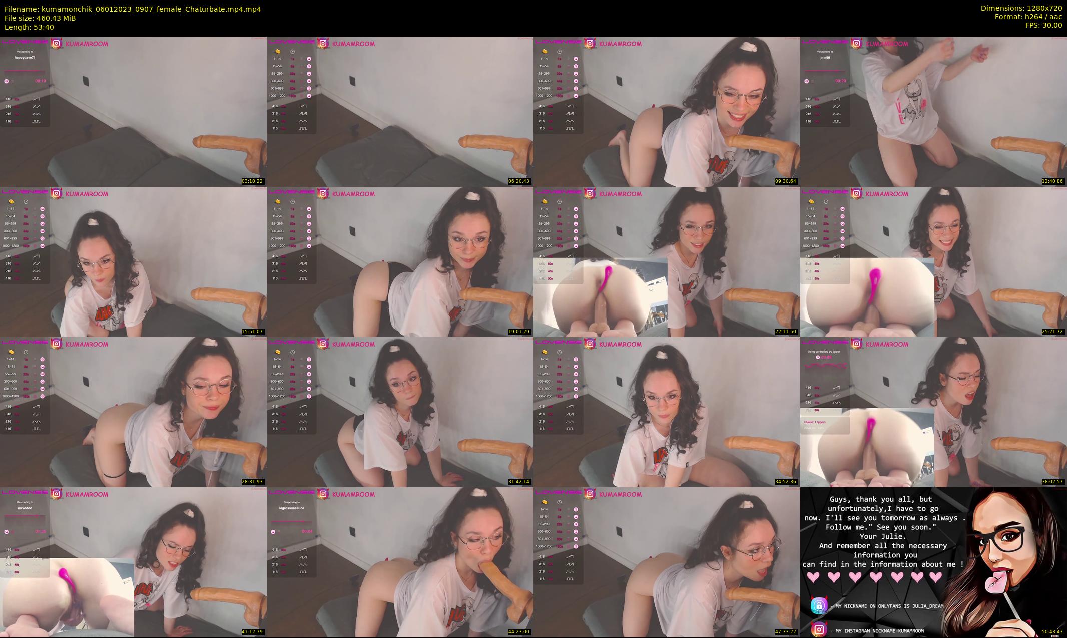 kumamonchik — 54 minute Chaturbate couple cam show recording, 720p, Jan 6, 2023