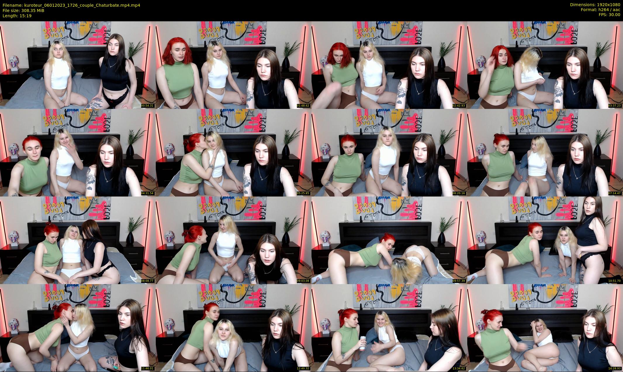kuroteur — 16 minute Chaturbate couple cam show recording, 1080p, Jan 6, 2023