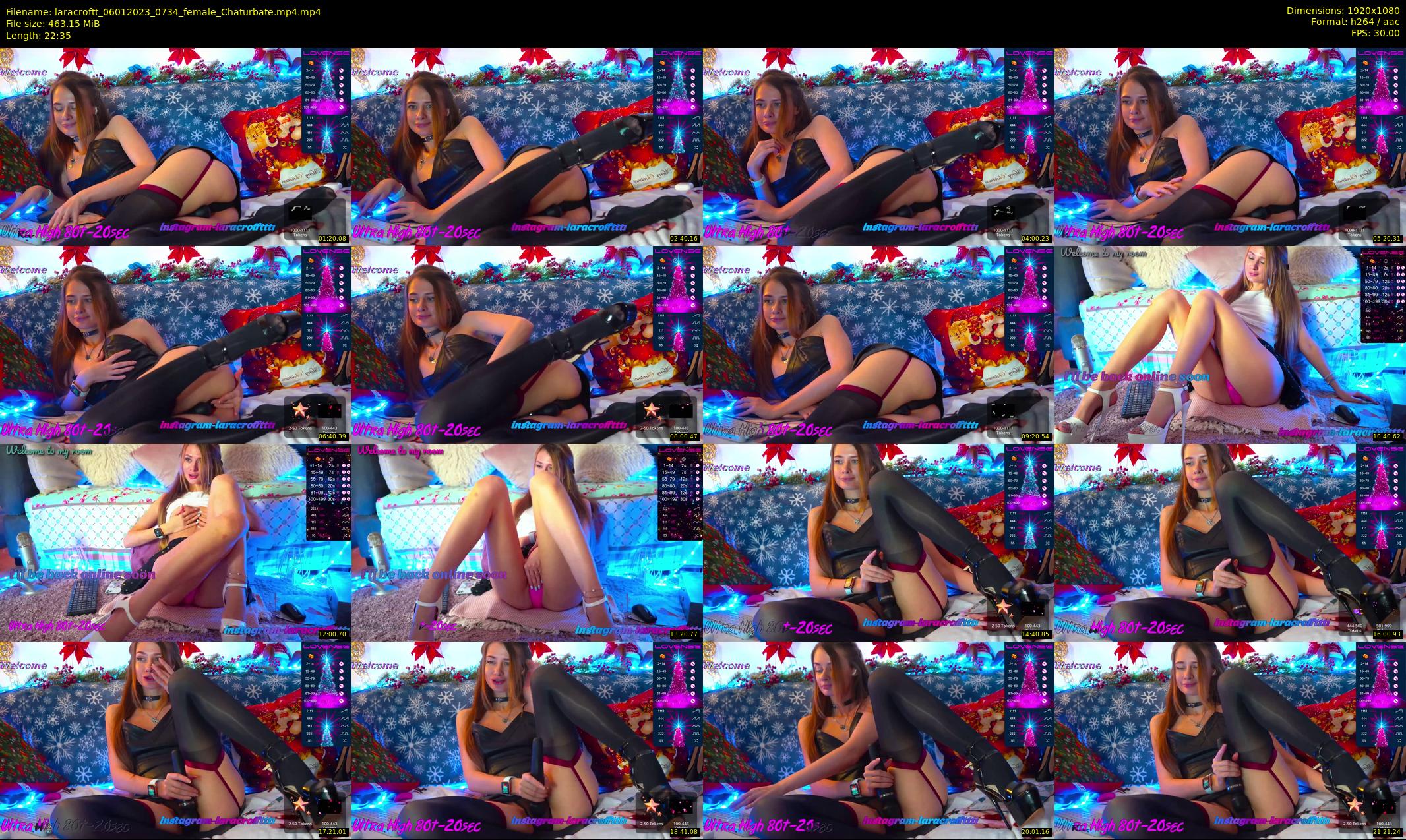 laracroftt — 23 minute Chaturbate female cam show recording, 1080p, Jan 6, 2023