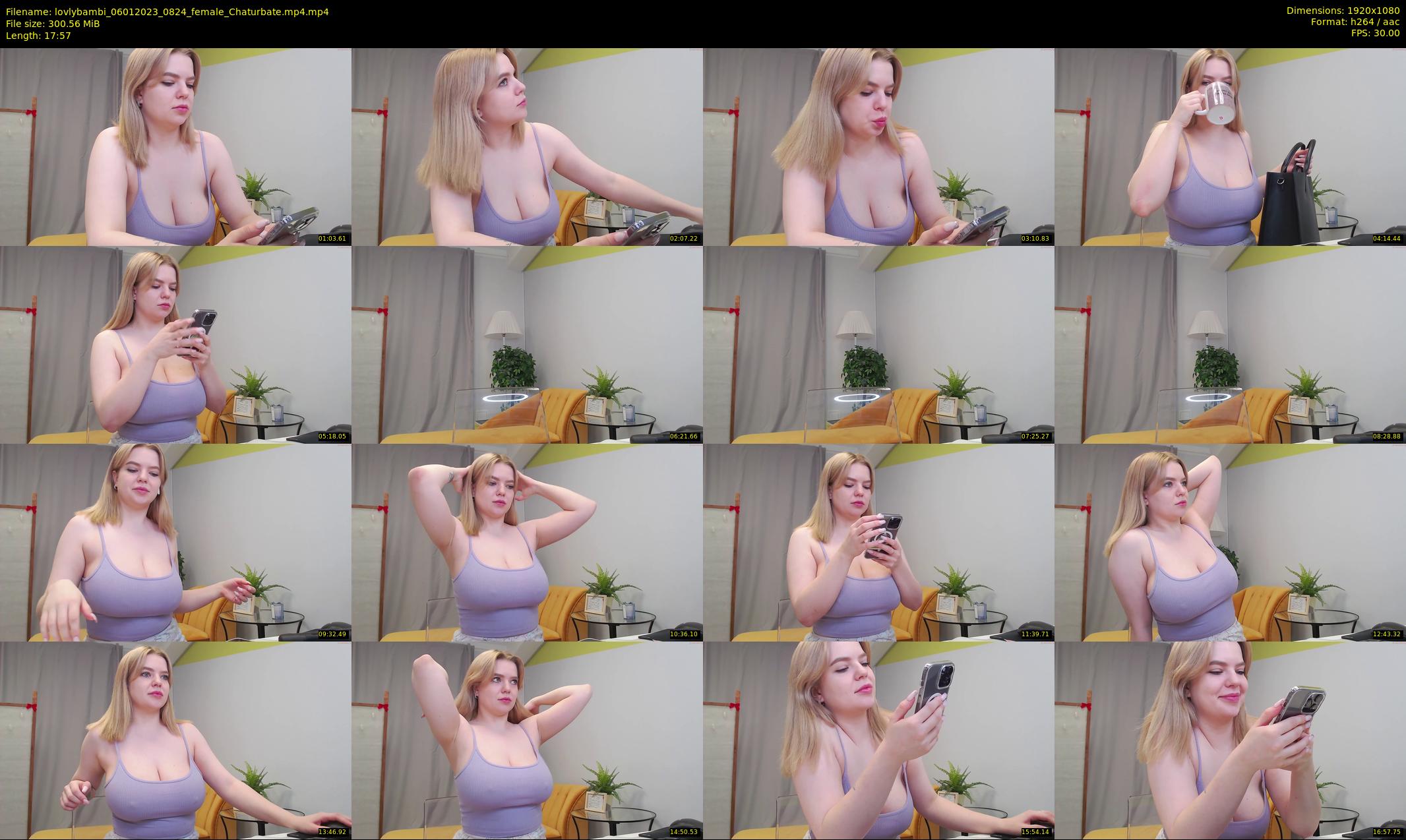 lovlybambi — 18 minute Chaturbate female cam show recording, 1080p, Jan 6, 2023