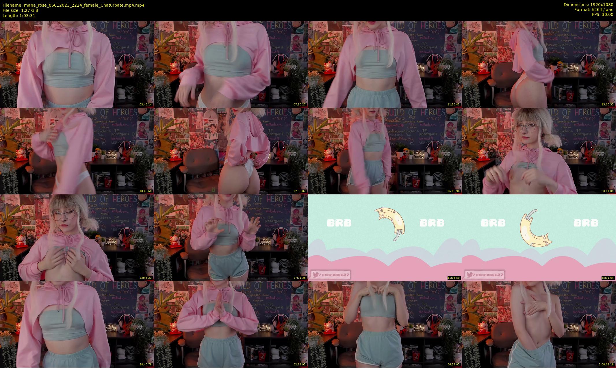 mana_rose — 64 minute Chaturbate female cam show recording, 1080p, Jan 6, 2023