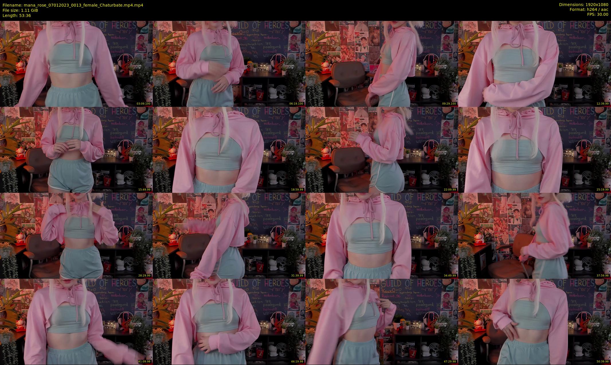 mana_rose — 54 minute Chaturbate female cam show recording, 1080p, Jan 7, 2023