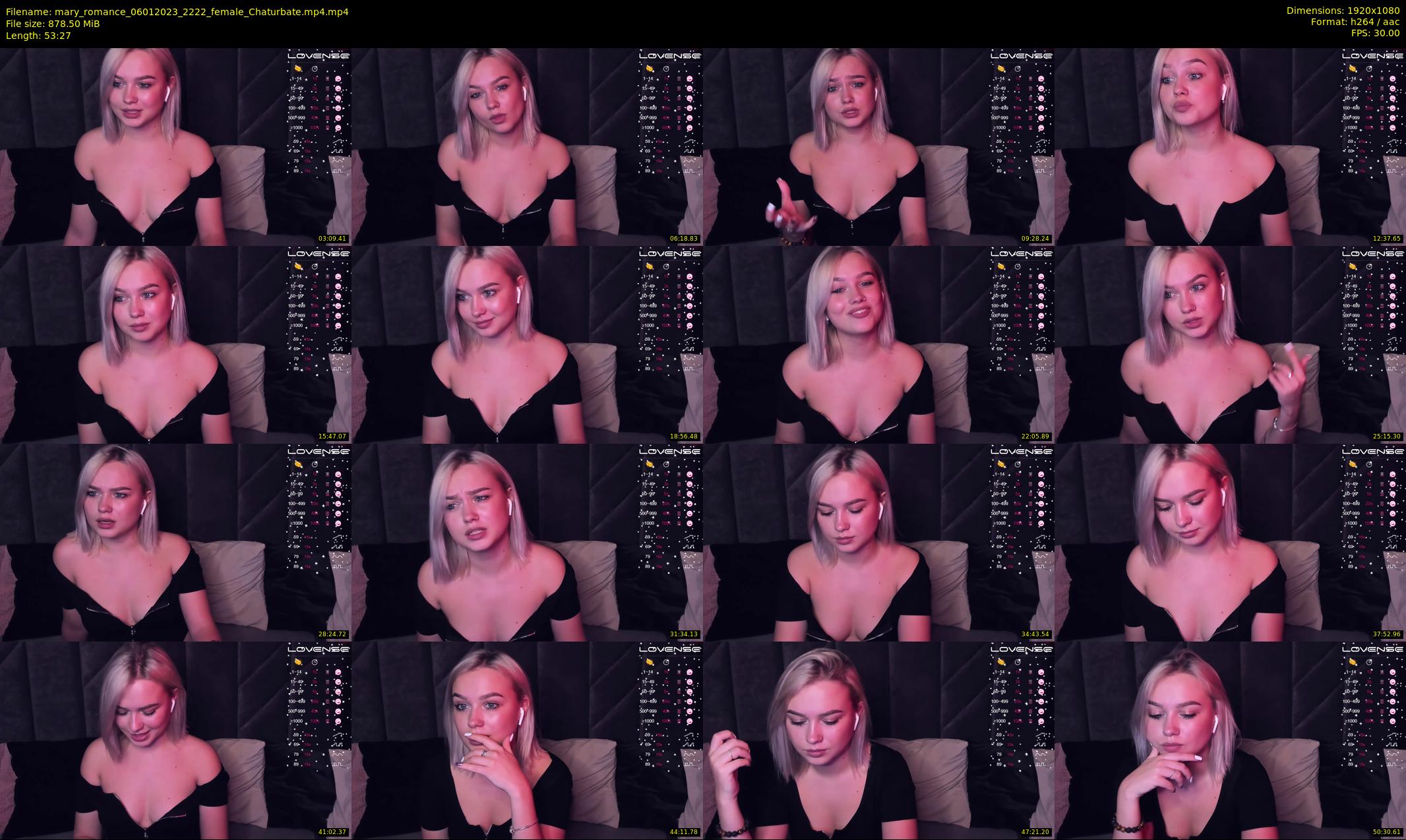 mary_romance — 54 minute Chaturbate female cam show recording, 1080p, Jan 6, 2023