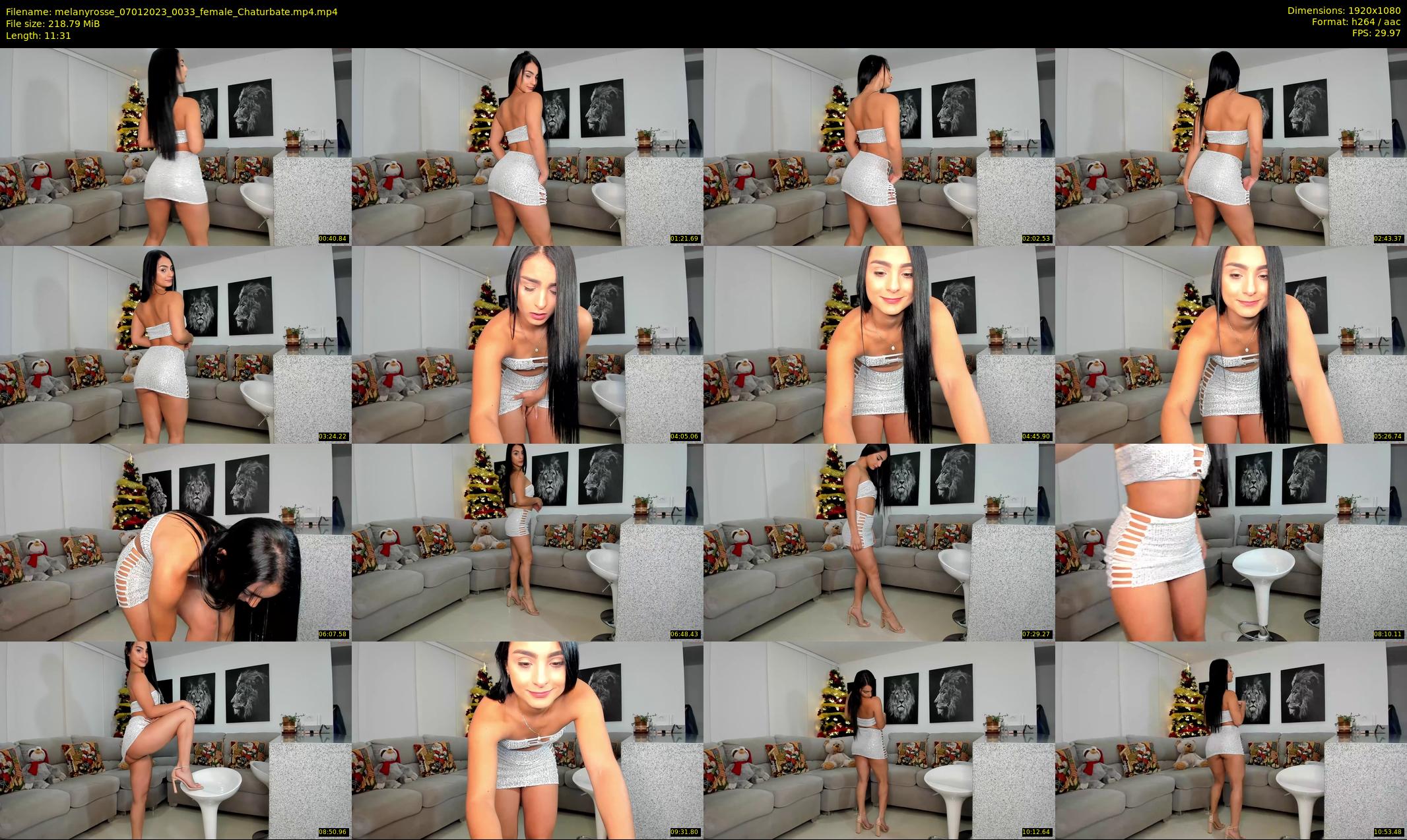 melanyrosse — 12 minute Chaturbate female cam show recording, 1080p, Jan 7, 2023