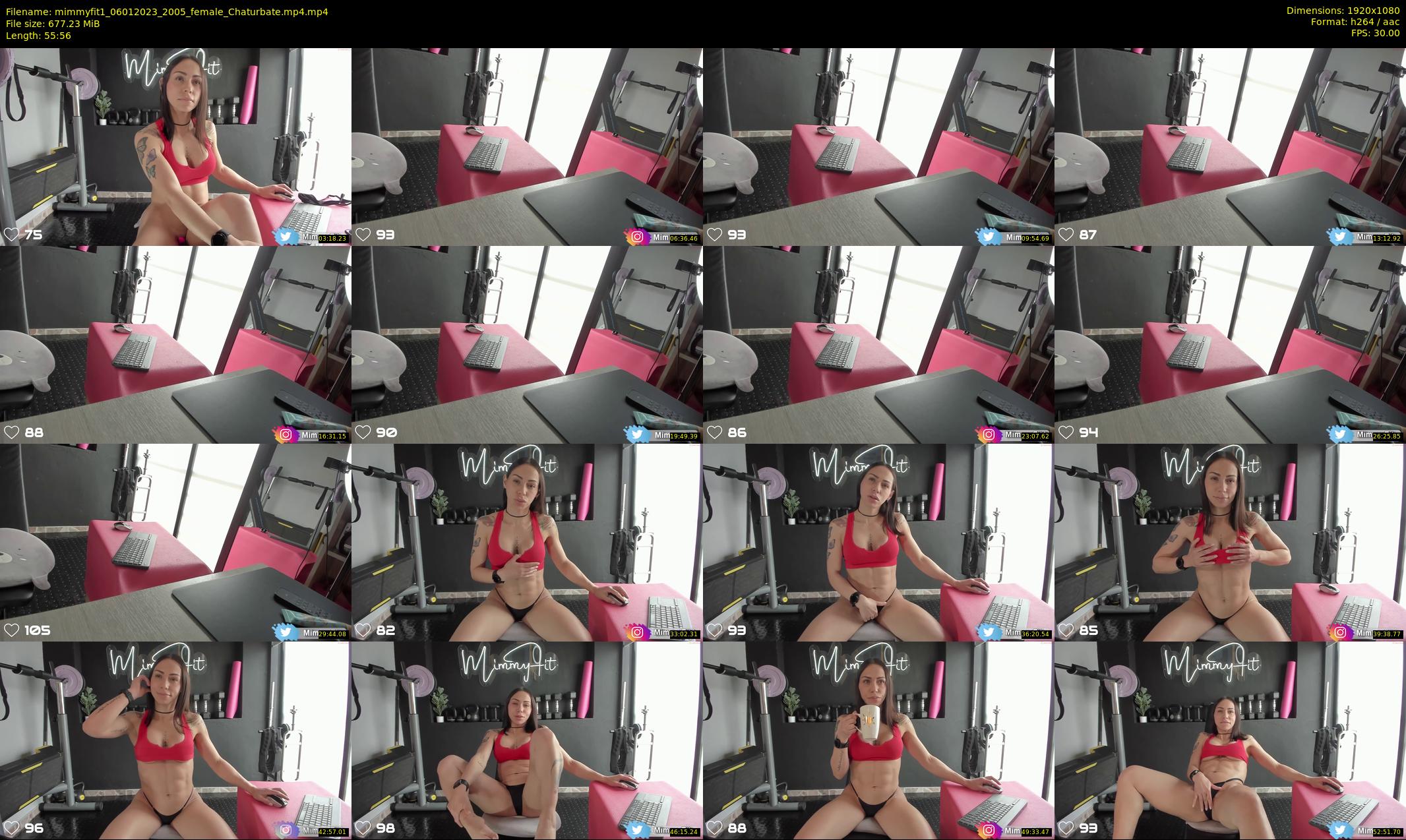 mimmyfit1 — 56 minute Chaturbate female cam show recording, 1080p, Jan 6, 2023
