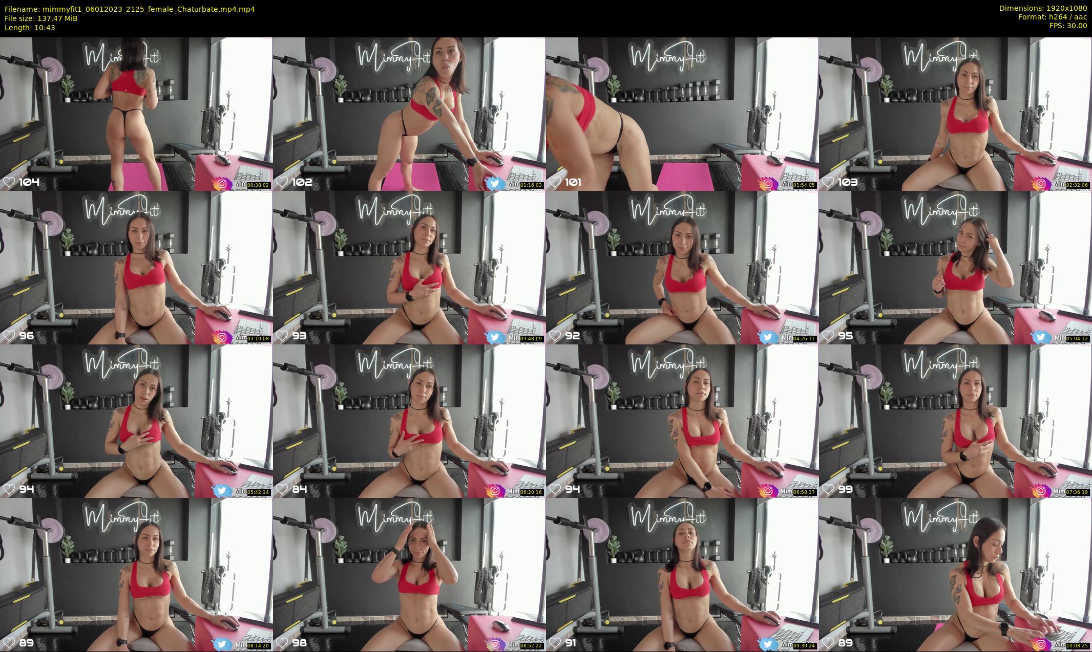mimmyfit1 — 11 minute Chaturbate female cam show recording, 1080p, Jan 6, 2023