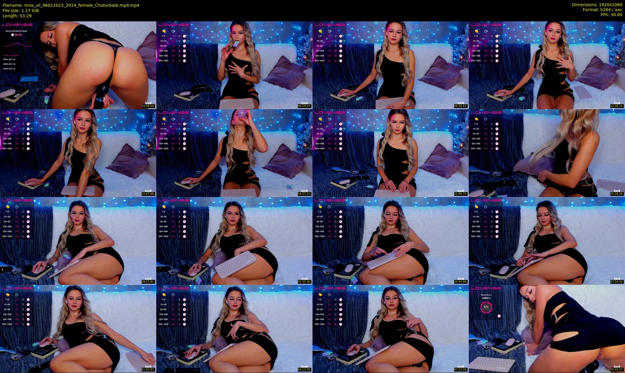 miss_vii — 54 minute Chaturbate female cam show recording, 1080p, Jan 6, 2023