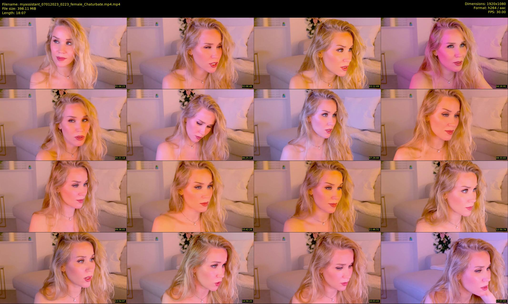 myassistant — 19 minute Chaturbate female cam show recording, 1080p, Jan 7, 2023