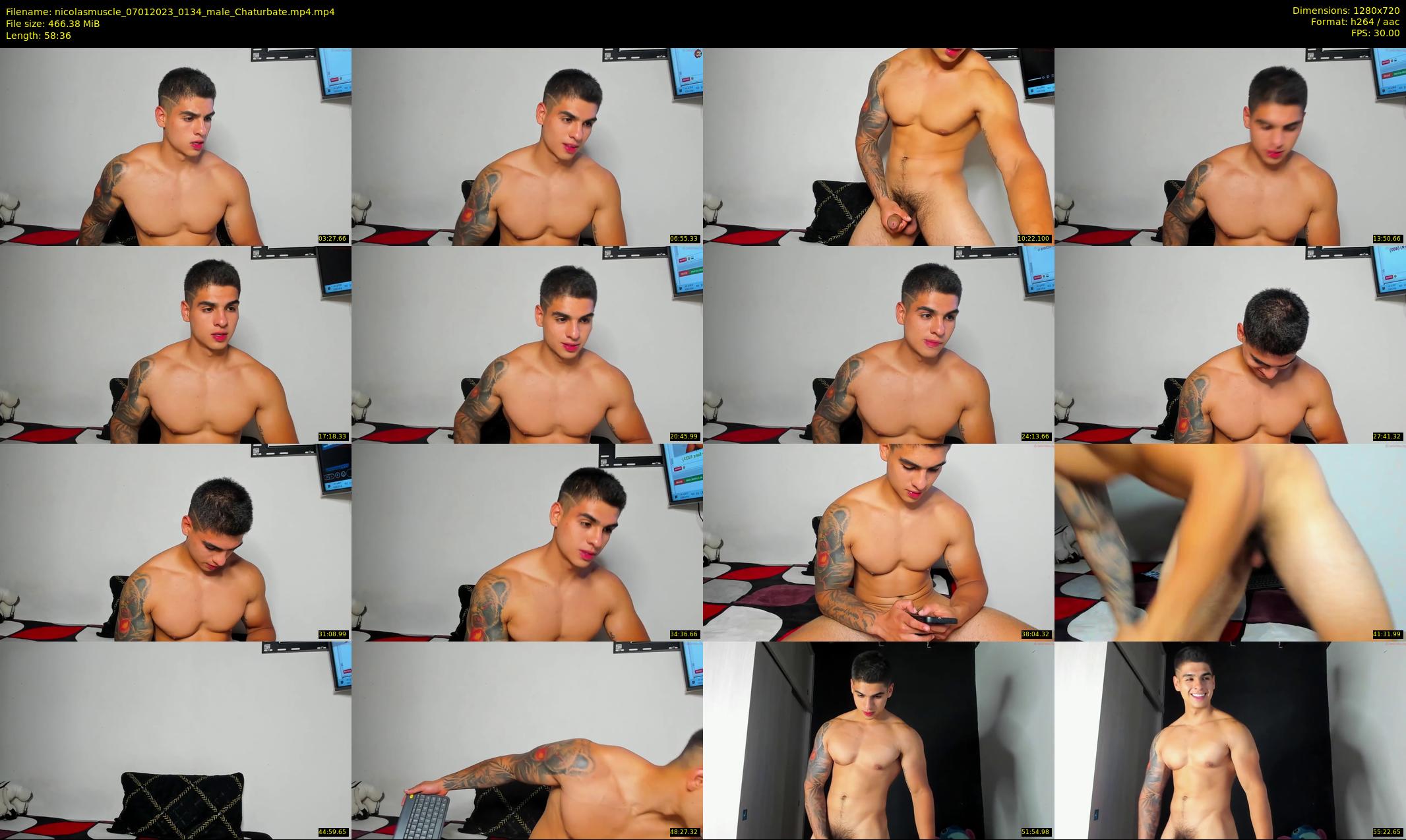 nicolasmuscle — 59 minute Chaturbate male cam show recording, 720p, Jan 7, 2023