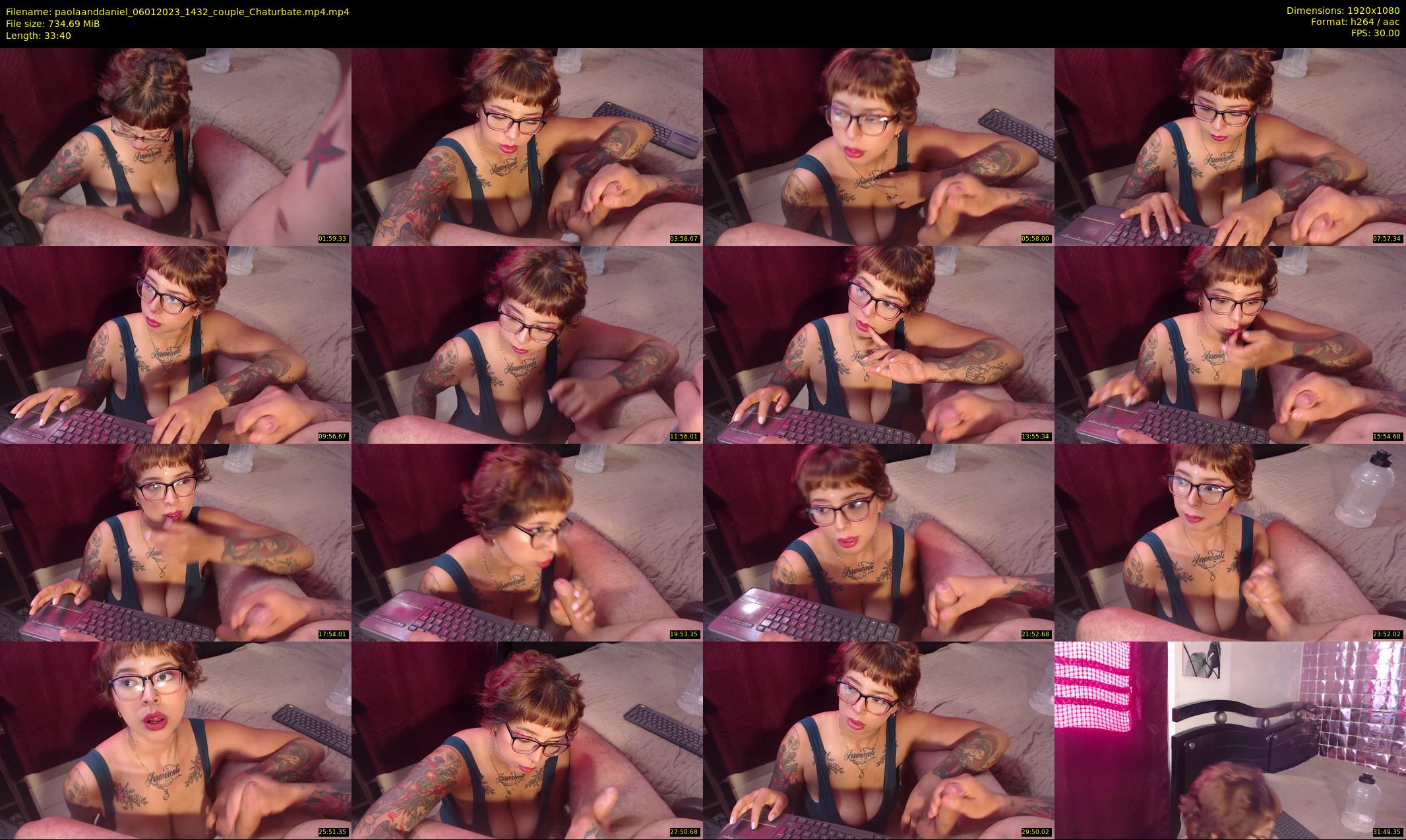paolaanddaniel — 34 minute Chaturbate couple cam show recording, 1080p, Jan 6, 2023
