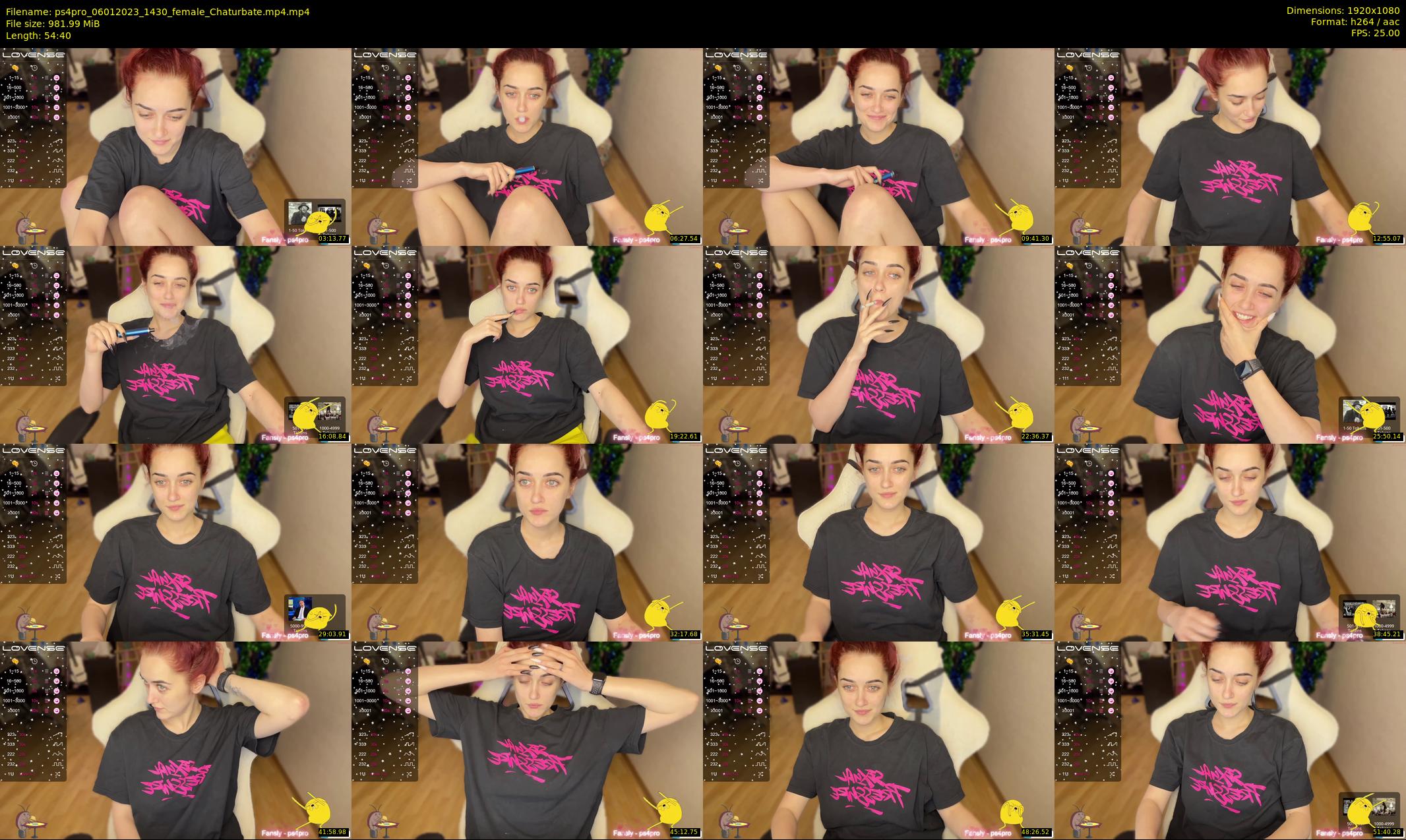 ps4pro — 55 minute Chaturbate female cam show recording, 1080p, Jan 6, 2023