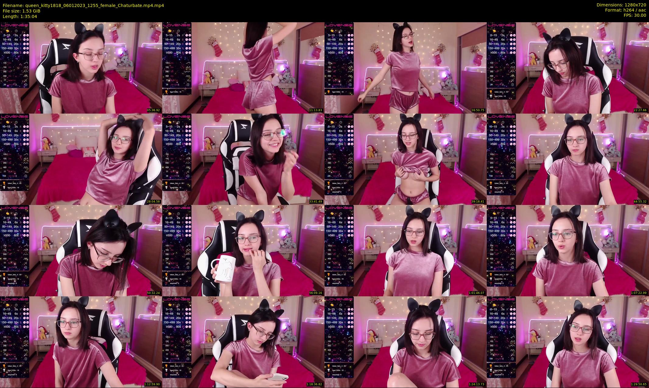 queen_kitty1818 — 96 minute Chaturbate female cam show recording, 720p, Jan 6, 2023