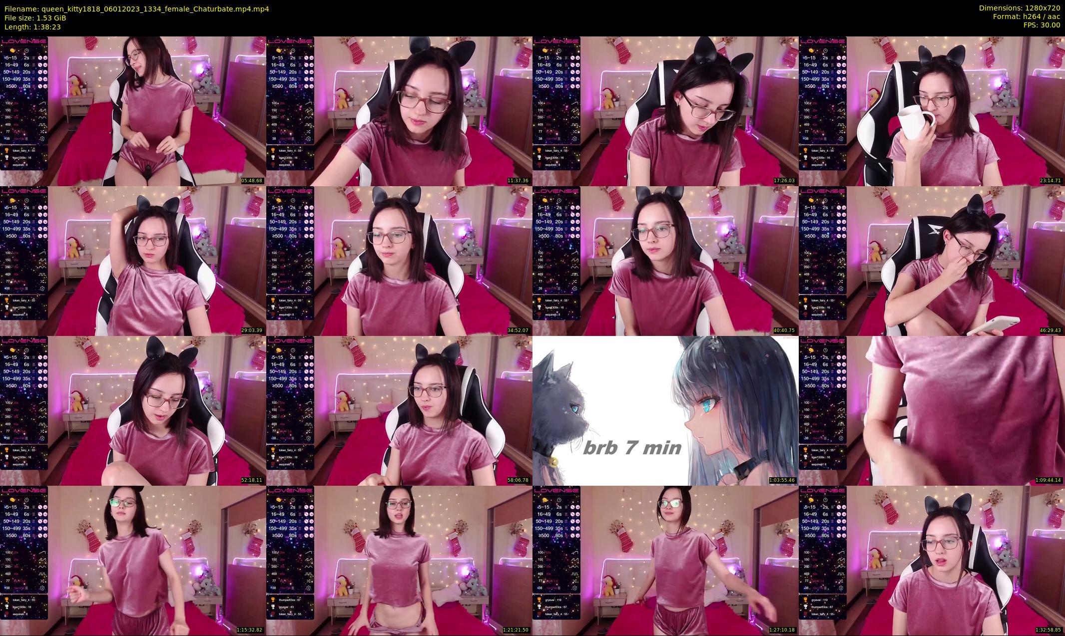 queen_kitty1818 — 99 minute Chaturbate female cam show recording, 720p, Jan 6, 2023