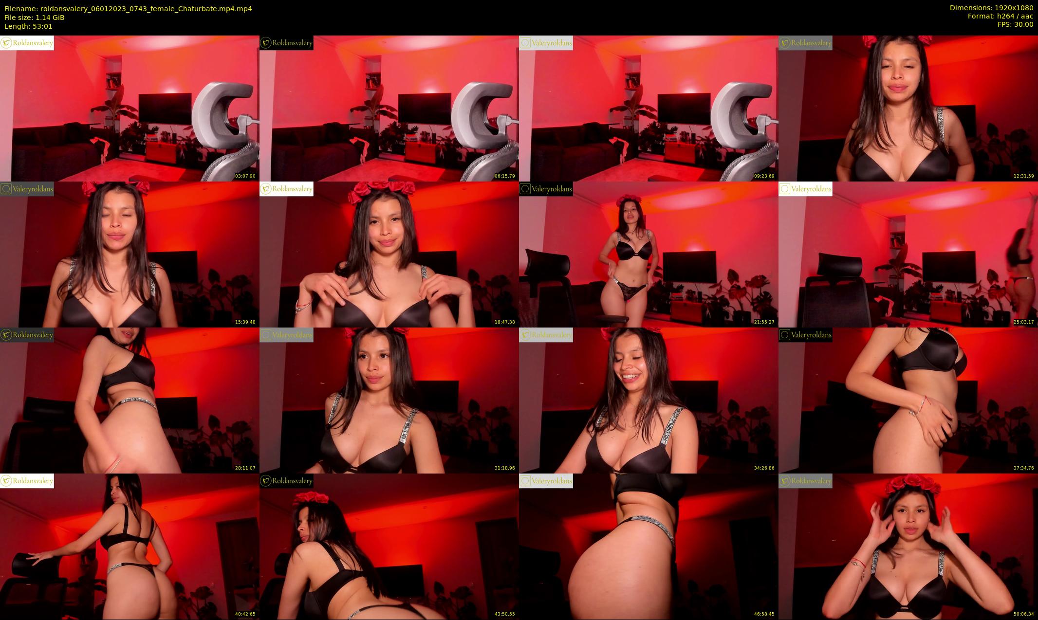 roldansvalery — 54 minute Chaturbate female cam show recording, 1080p, Jan 6, 2023