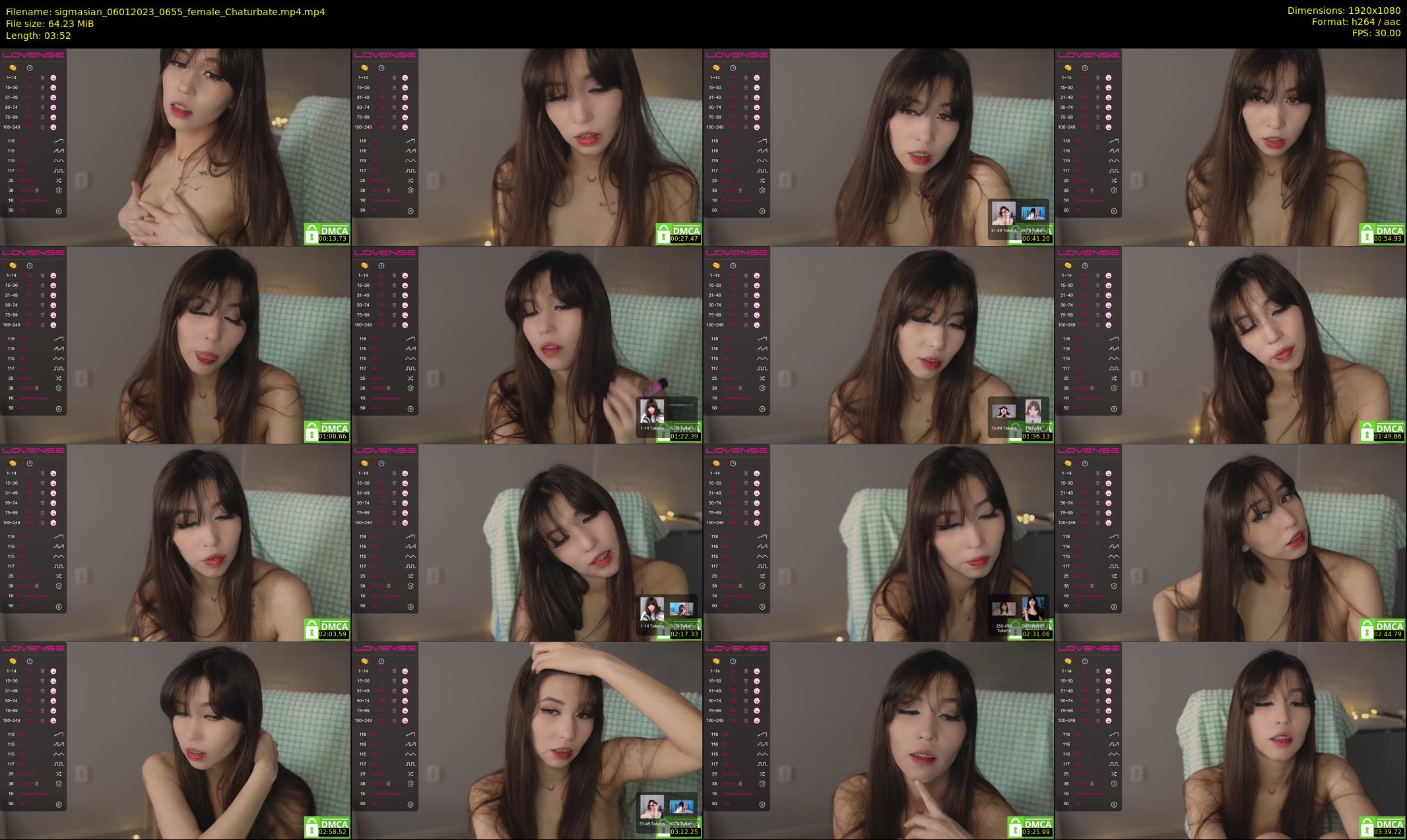 sigmasian — 4 minute Chaturbate female cam show recording, 1080p, Jan 6, 2023