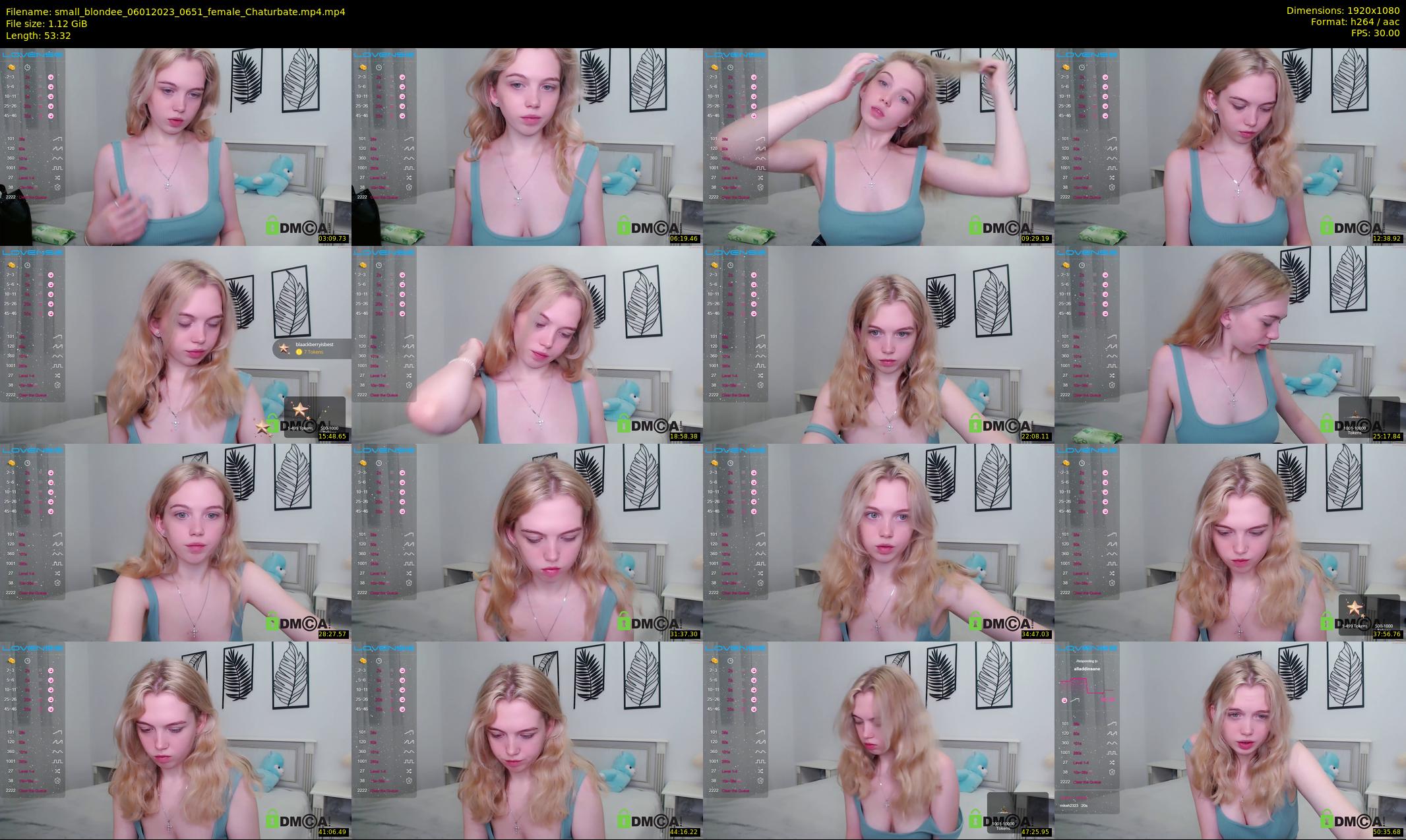 small_blondee — 54 minute Chaturbate female cam show recording, 1080p, Jan 6, 2023