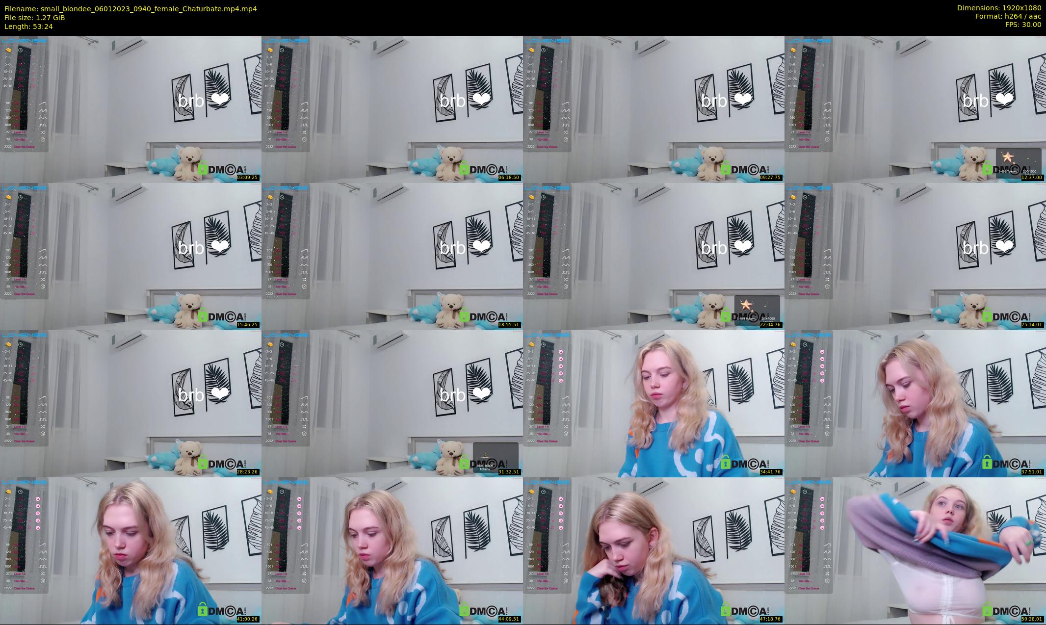 small_blondee — 54 minute Chaturbate female cam show recording, 1080p, Jan 6, 2023