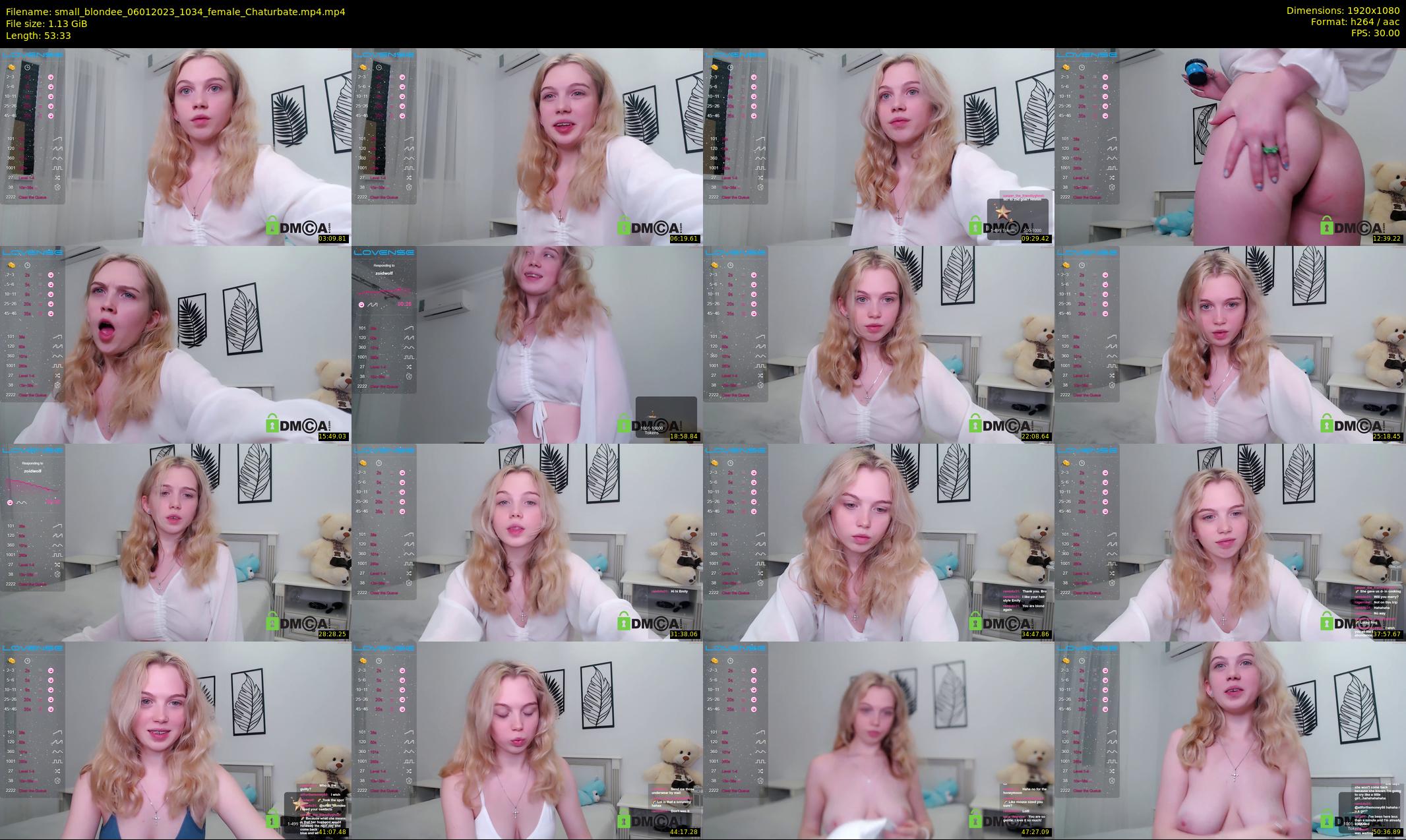 small_blondee — 54 minute Chaturbate female cam show recording, 1080p, Jan 6, 2023