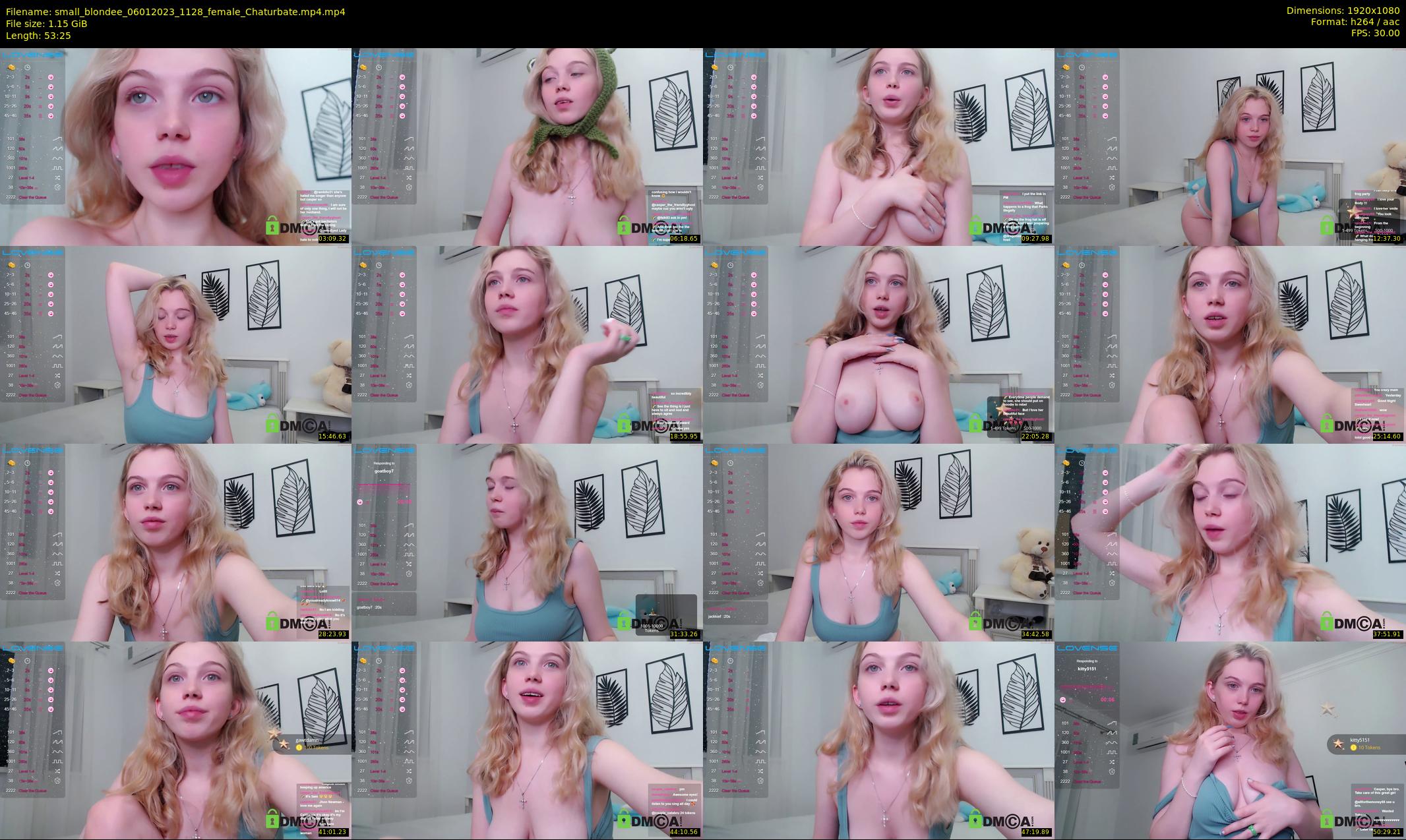 small_blondee — 54 minute Chaturbate female cam show recording, 1080p, Jan 6, 2023