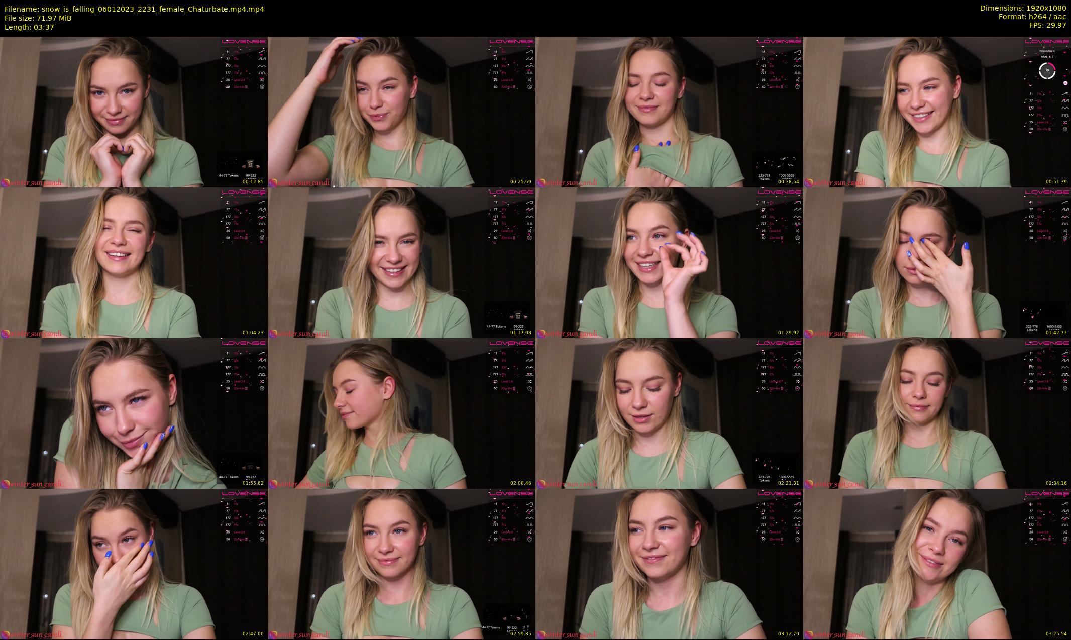 snow_is_falling — 4 minute Chaturbate female cam show recording, 1080p, Jan 6, 2023