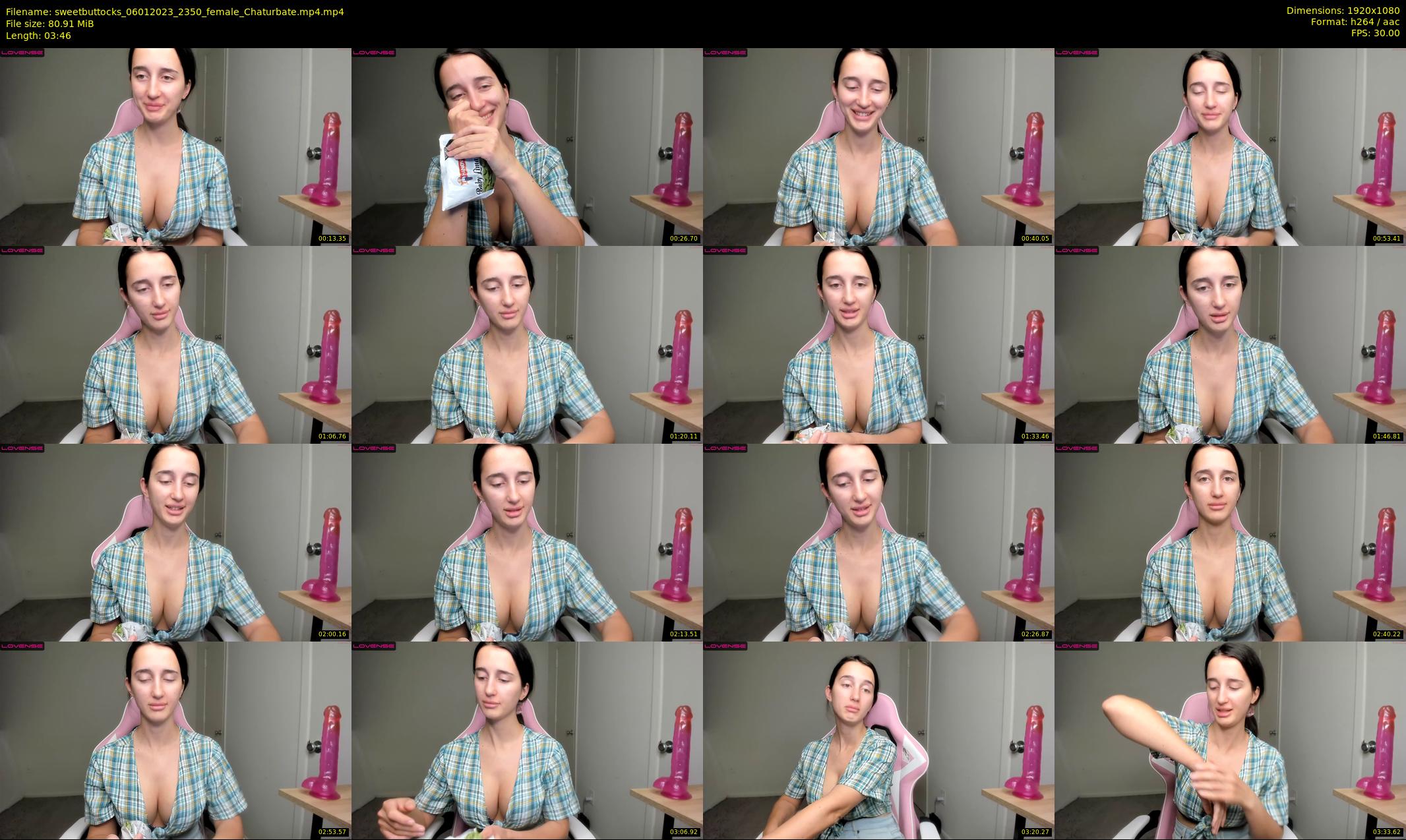 sweetbuttocks — 4 minute Chaturbate female cam show recording, 1080p, Jan 6, 2023