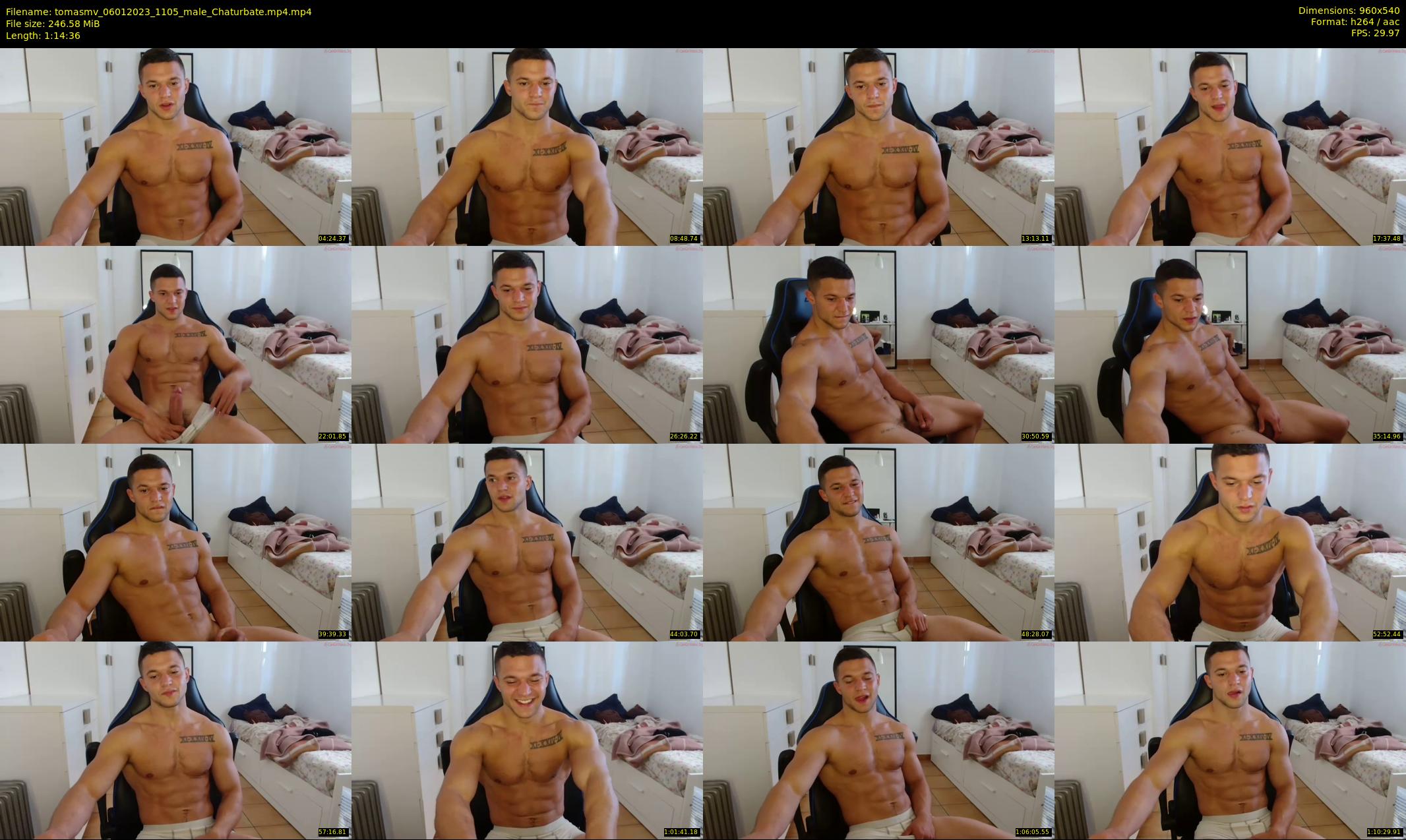 tomasmv — 75 minute Chaturbate male cam show recording, 480p, Jan 6, 2023