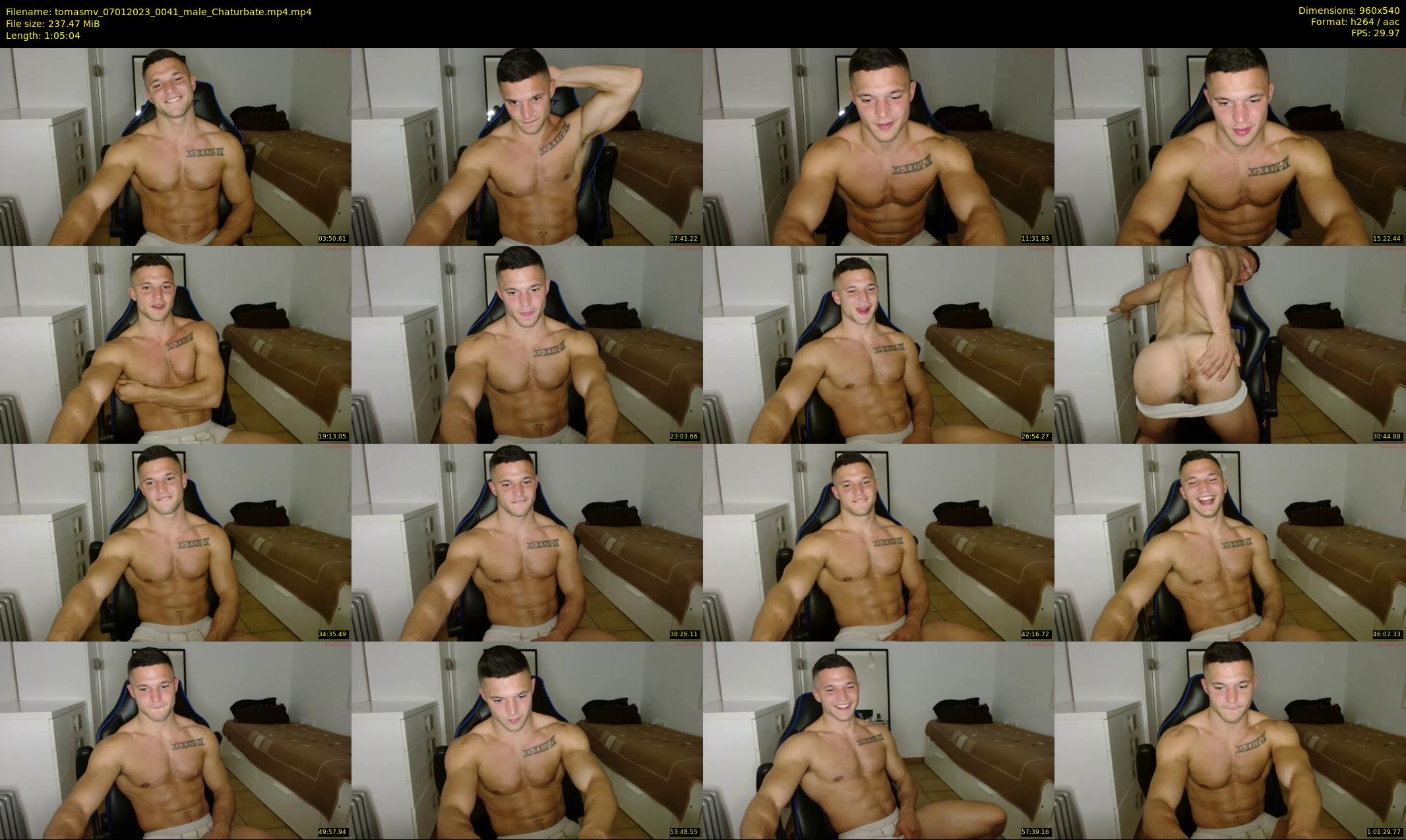 tomasmv — 66 minute Chaturbate male cam show recording, 480p, Jan 7, 2023