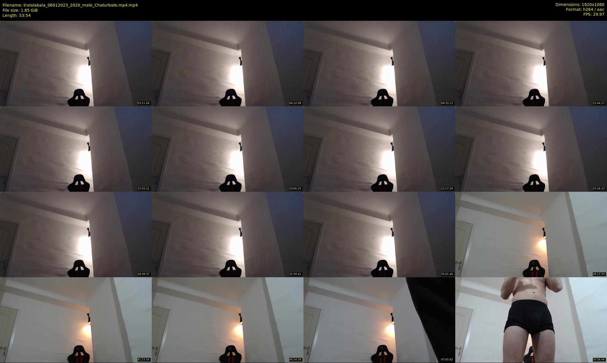 tralalabala — 54 minute Chaturbate male cam show recording, 1080p, Jan 6, 2023
