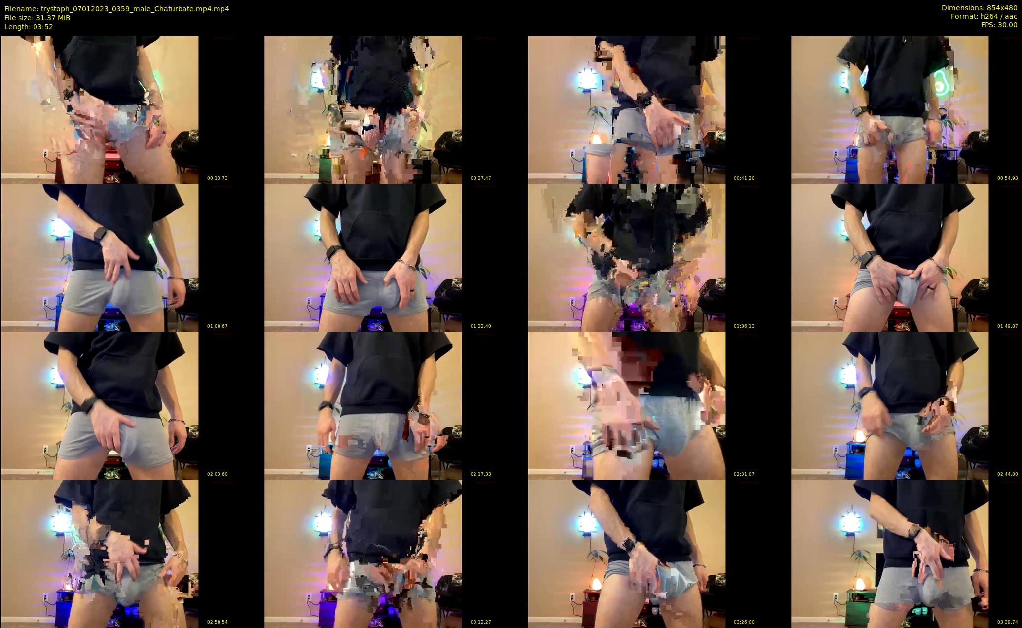 trystoph — 4 minute Chaturbate male cam show recording, 480p, Jan 7, 2023