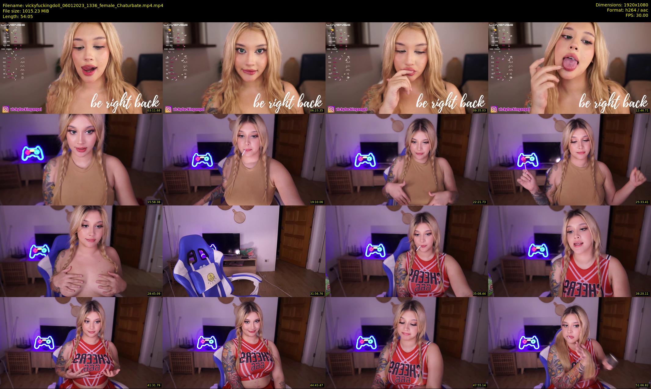 vickyfuckingdoll — 55 minute Chaturbate female cam show recording, 1080p, Jan 6, 2023