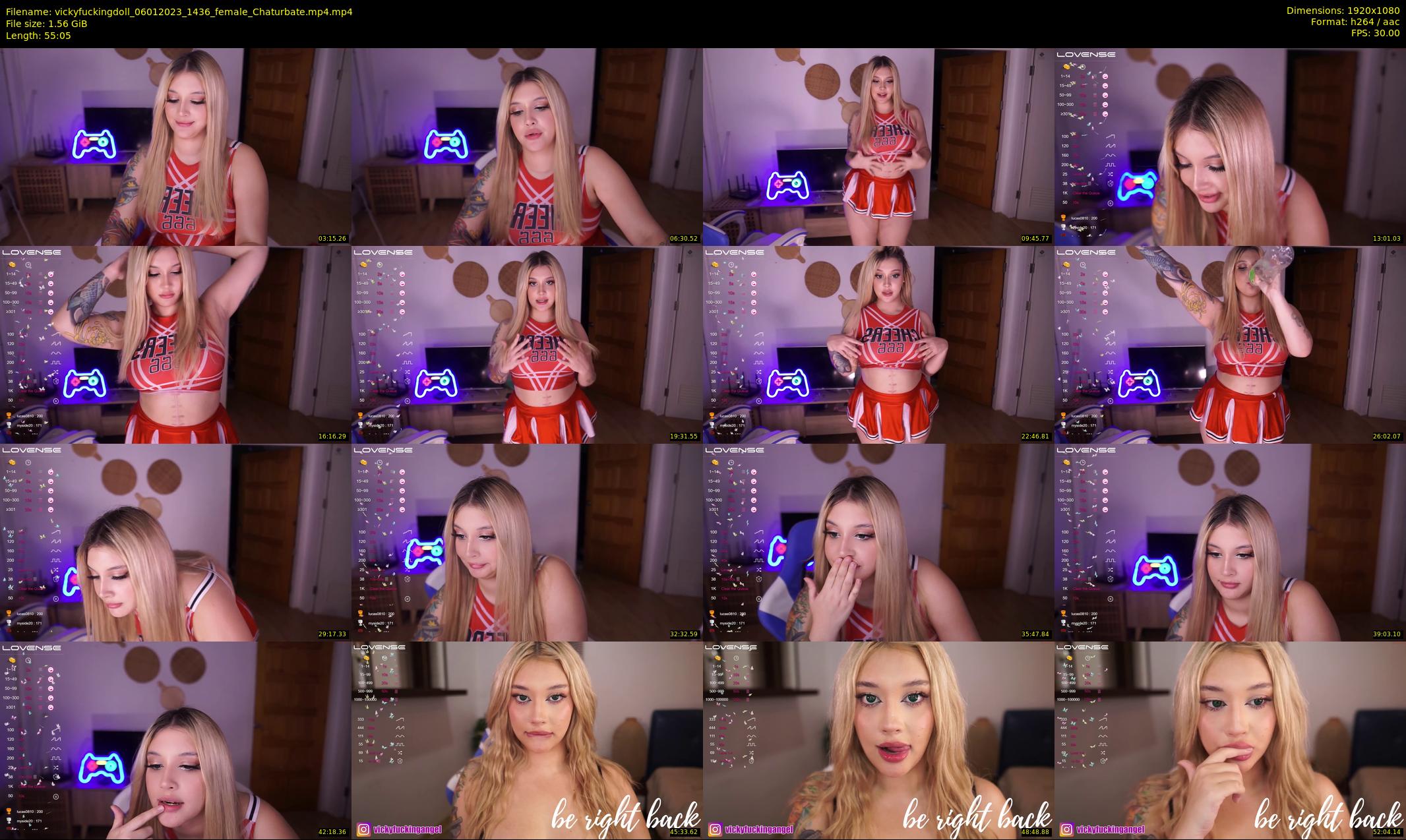 vickyfuckingdoll — 56 minute Chaturbate female cam show recording, 1080p, Jan 6, 2023