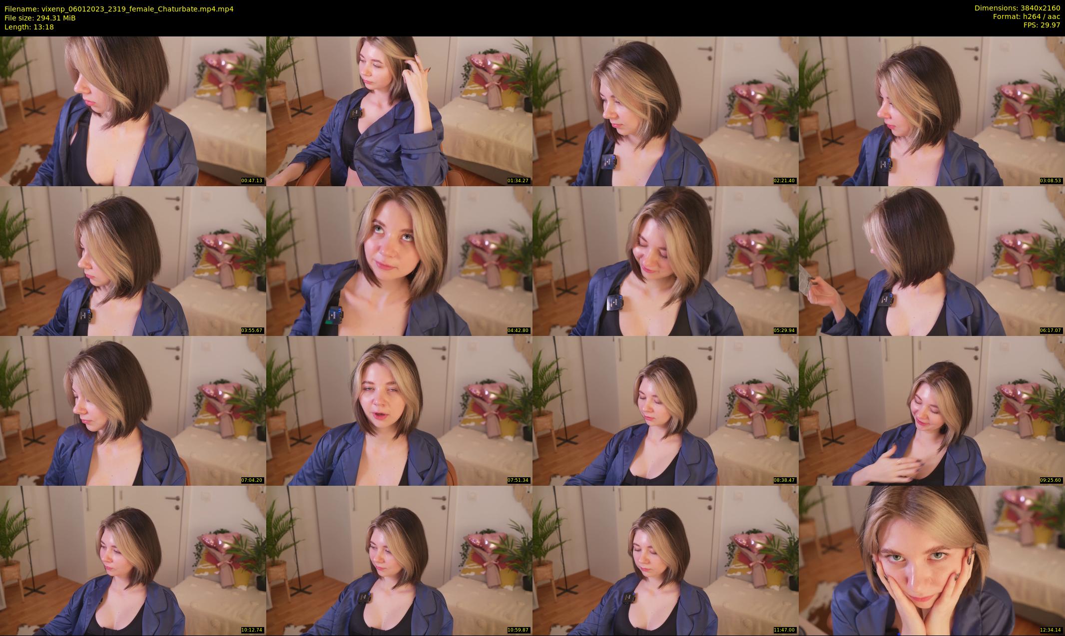 vixenp — 14 minute Chaturbate female cam show recording, 4K, Jan 6, 2023