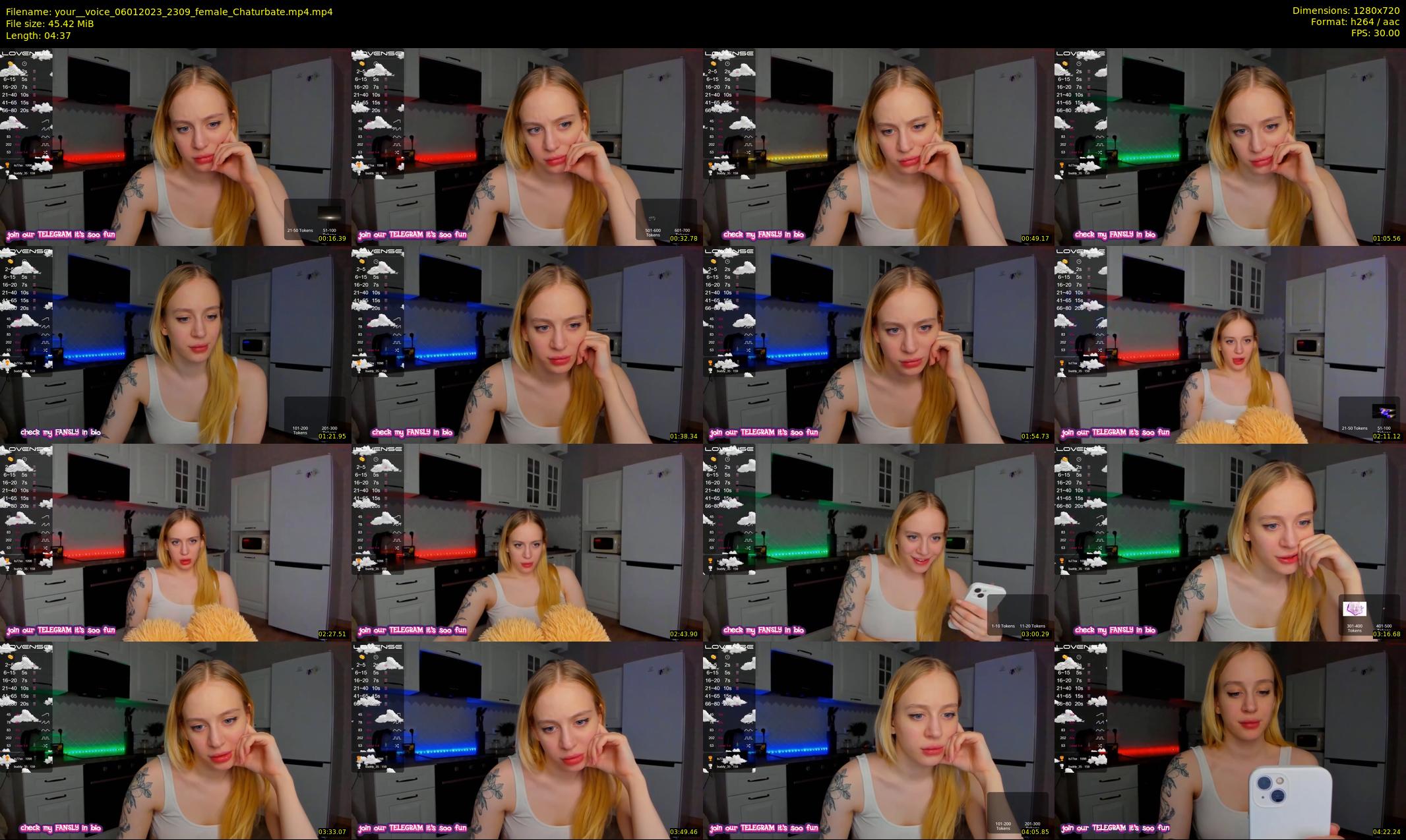 your__voice — 5 minute Chaturbate female cam show recording, 720p, Jan 6, 2023