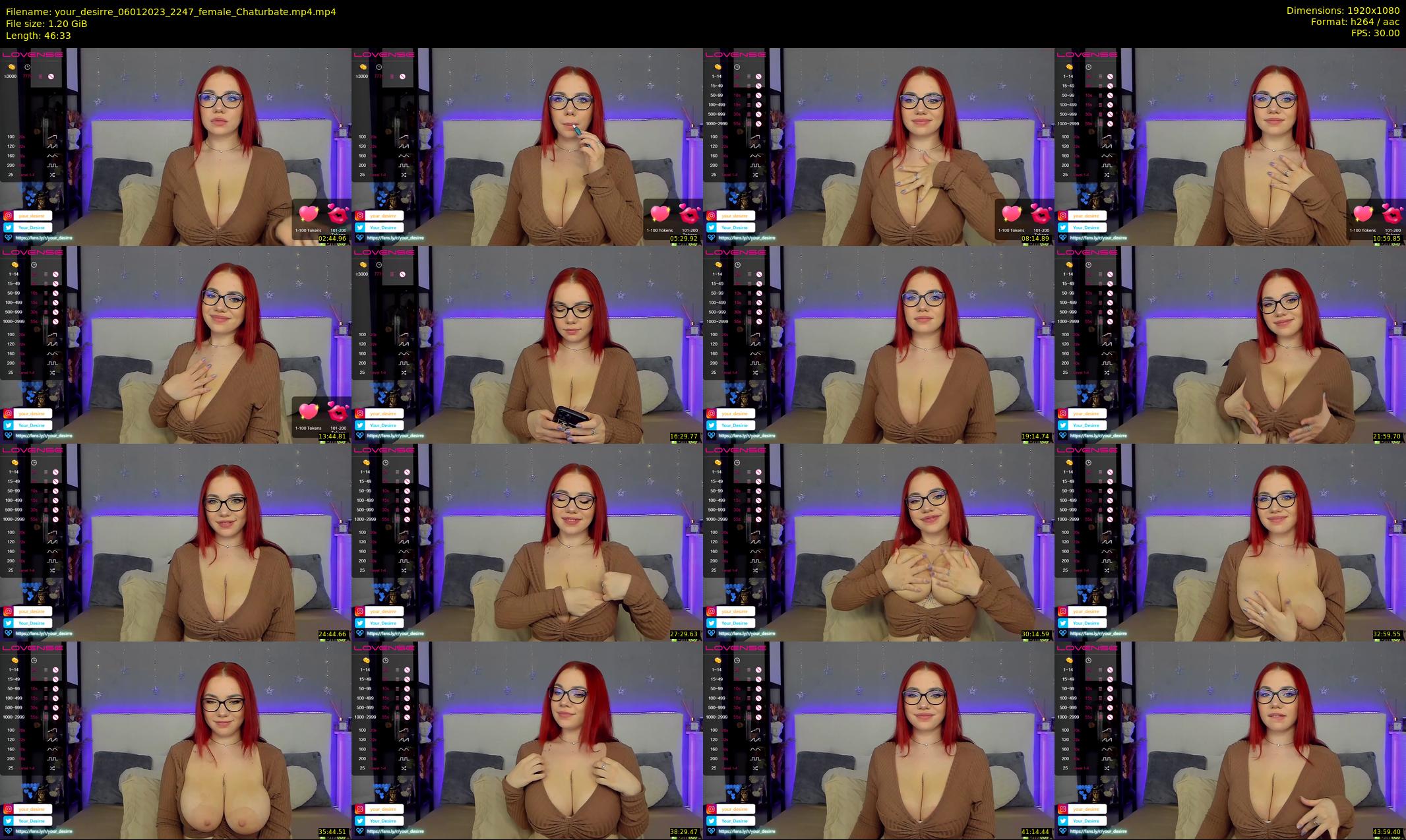 your_desirre — 47 minute Chaturbate female cam show recording, 1080p, Jan 6, 2023
