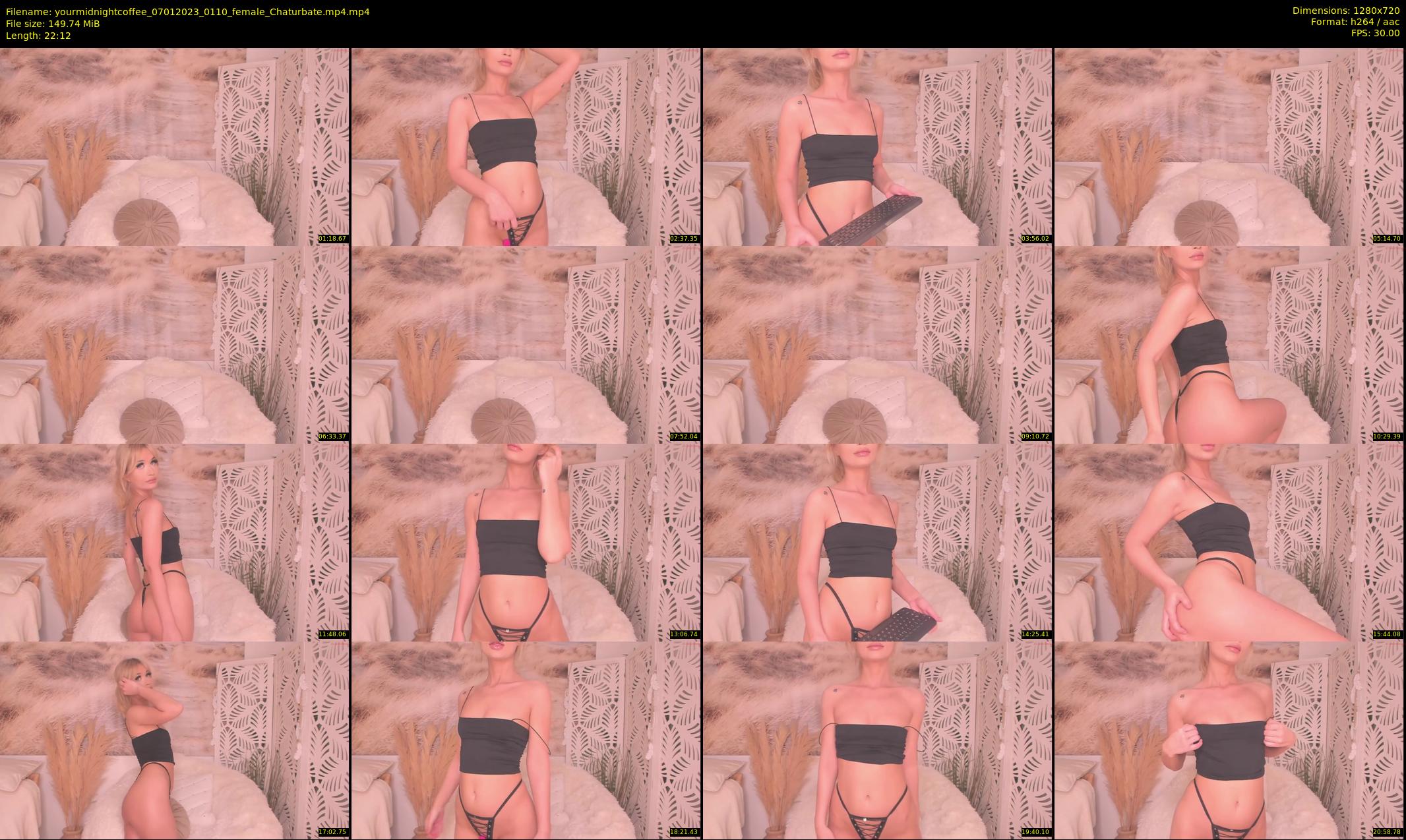 yourmidnightcoffee — 23 minute Chaturbate female cam show recording, 720p, Jan 7, 2023