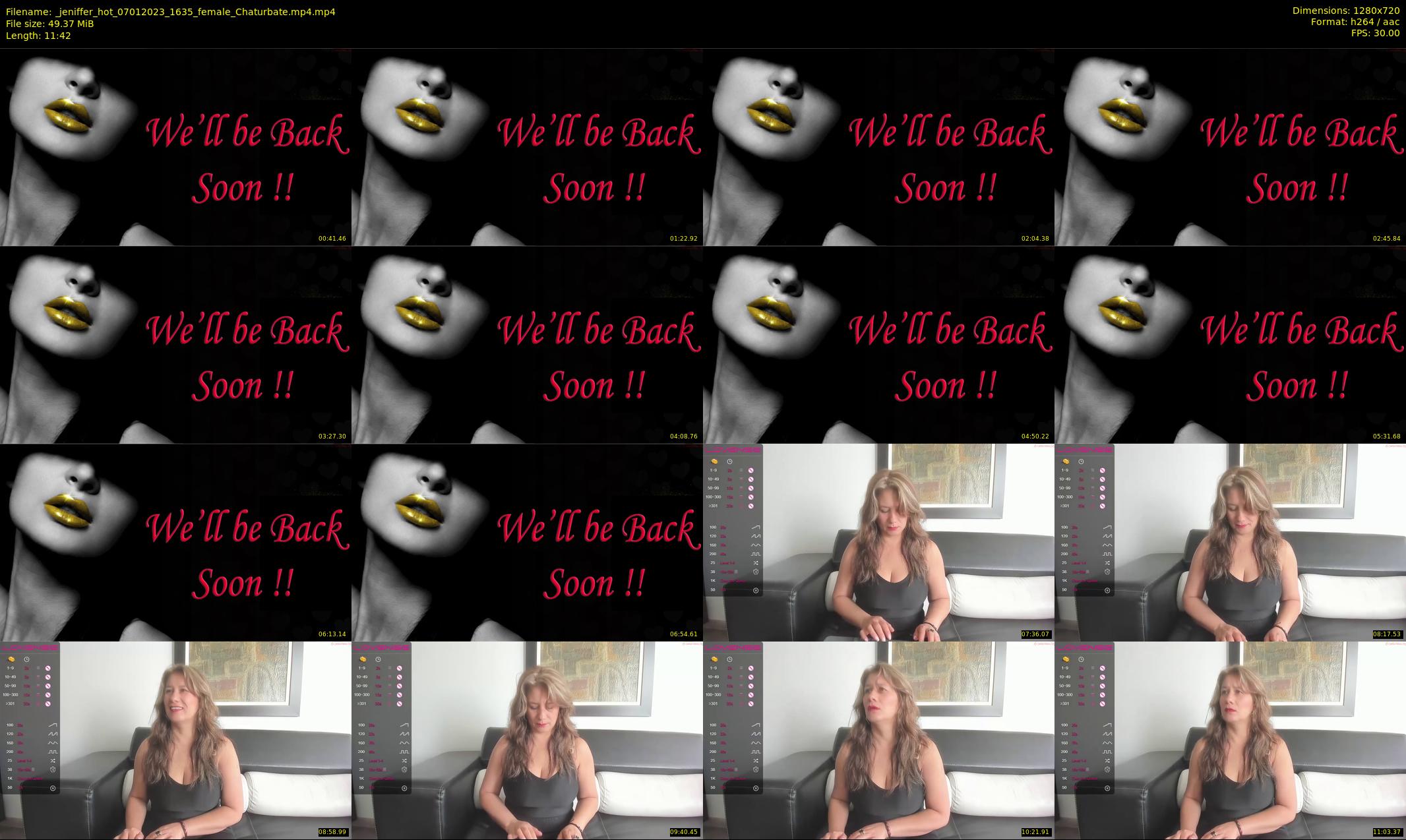 _jeniffer_hot — 12 minute Chaturbate female cam show recording, 720p, Jan 7, 2023