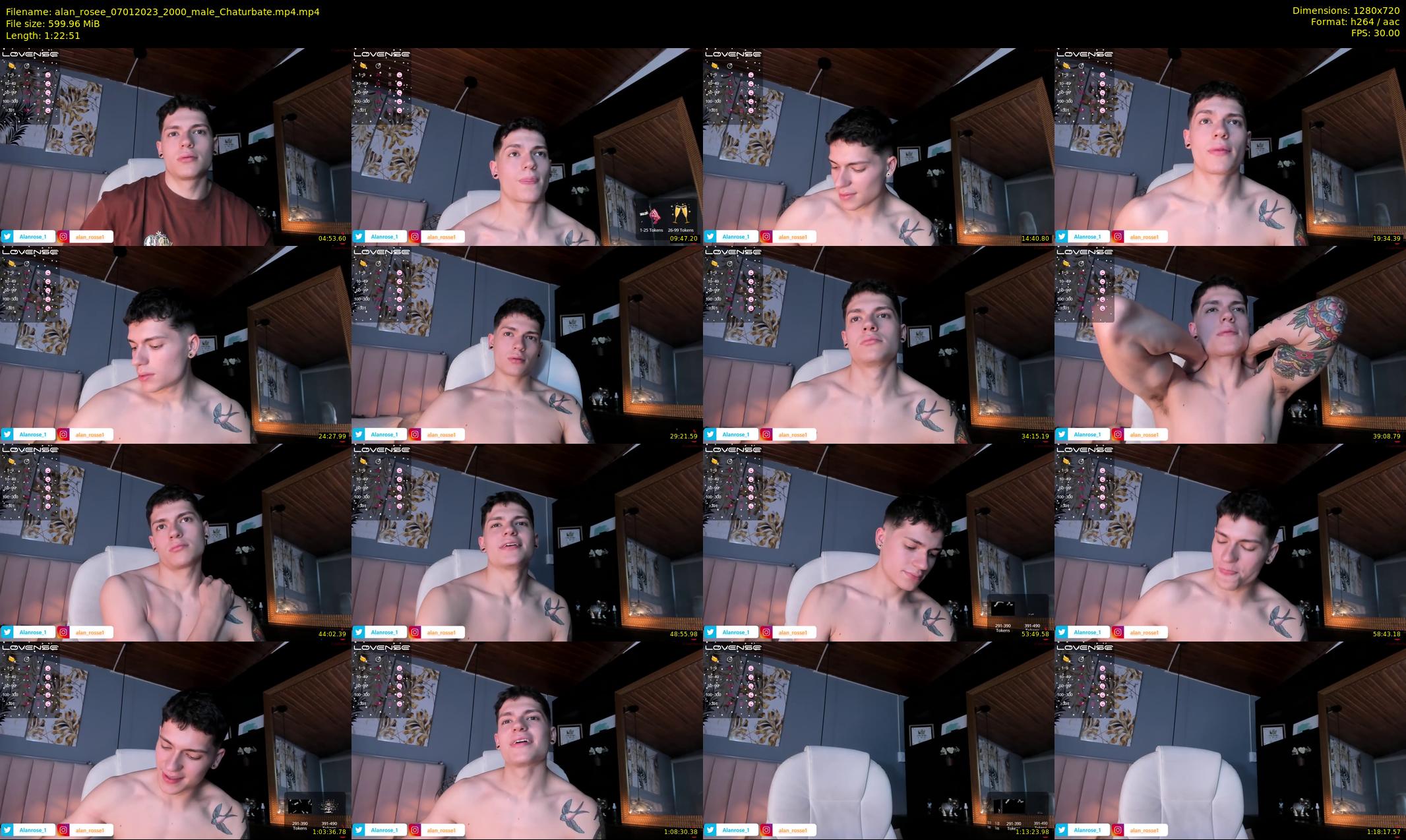 alan_rosee — 83 minute Chaturbate male cam show recording, 720p, Jan 7, 2023