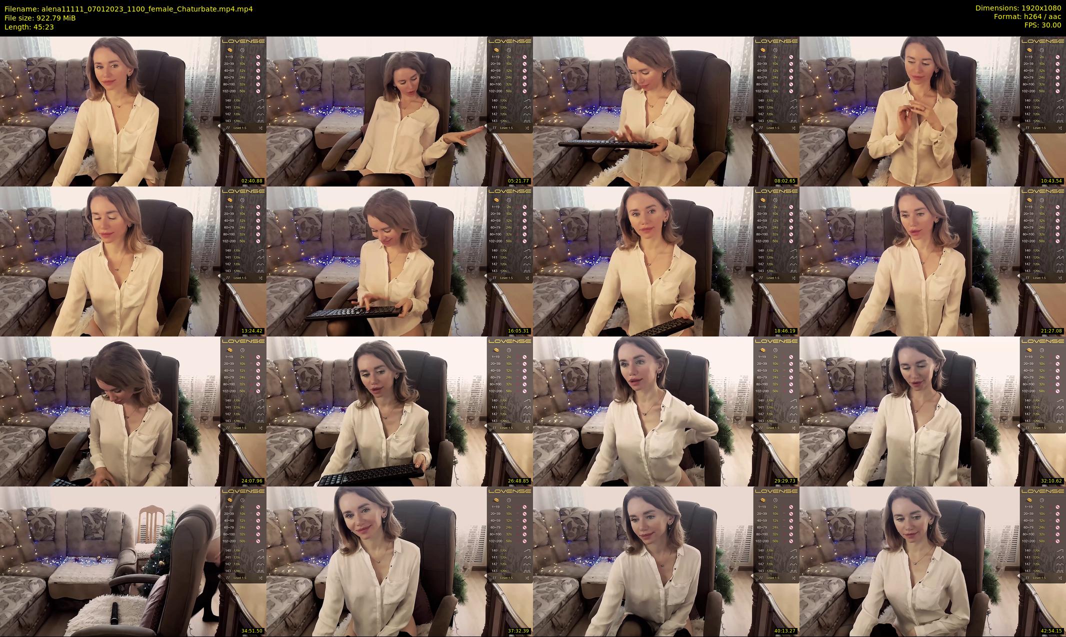 alena11111 — 46 minute Chaturbate female cam show recording, 1080p, Jan 7, 2023