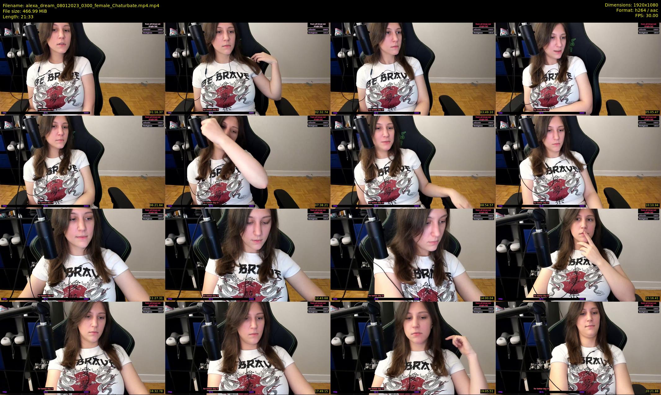 alexa_dream — 22 minute Chaturbate female cam show recording, 1080p, Jan 8, 2023