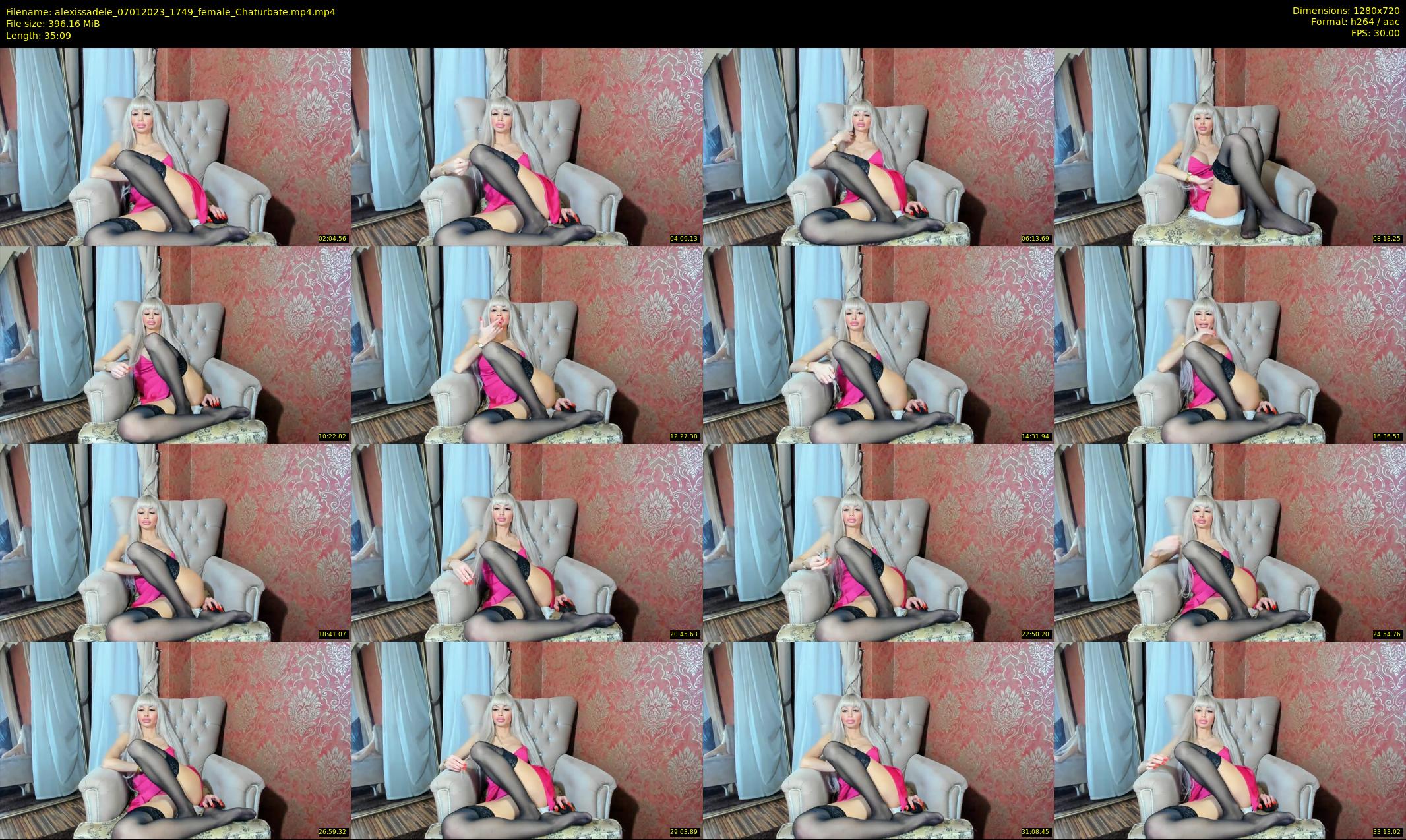 alexissadele — 36 minute Chaturbate female cam show recording, 720p, Jan 7, 2023