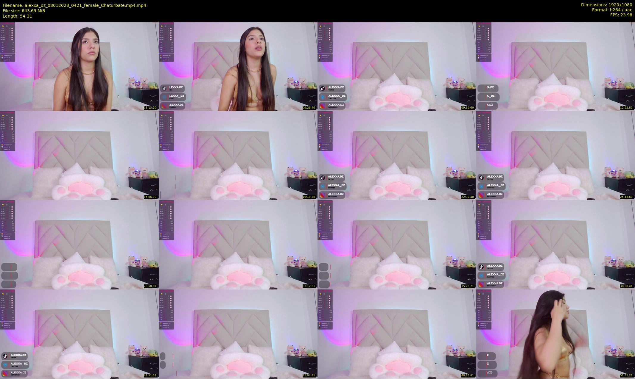 alexxa_dz — 55 minute Chaturbate female cam show recording, 1080p, Jan 8, 2023