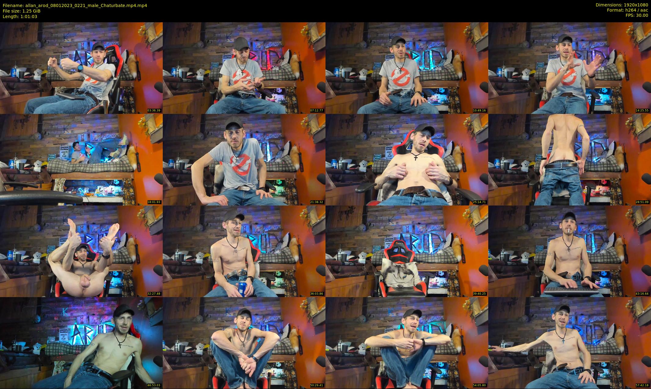 allan_arod — 62 minute Chaturbate male cam show recording, 1080p, Jan 8, 2023
