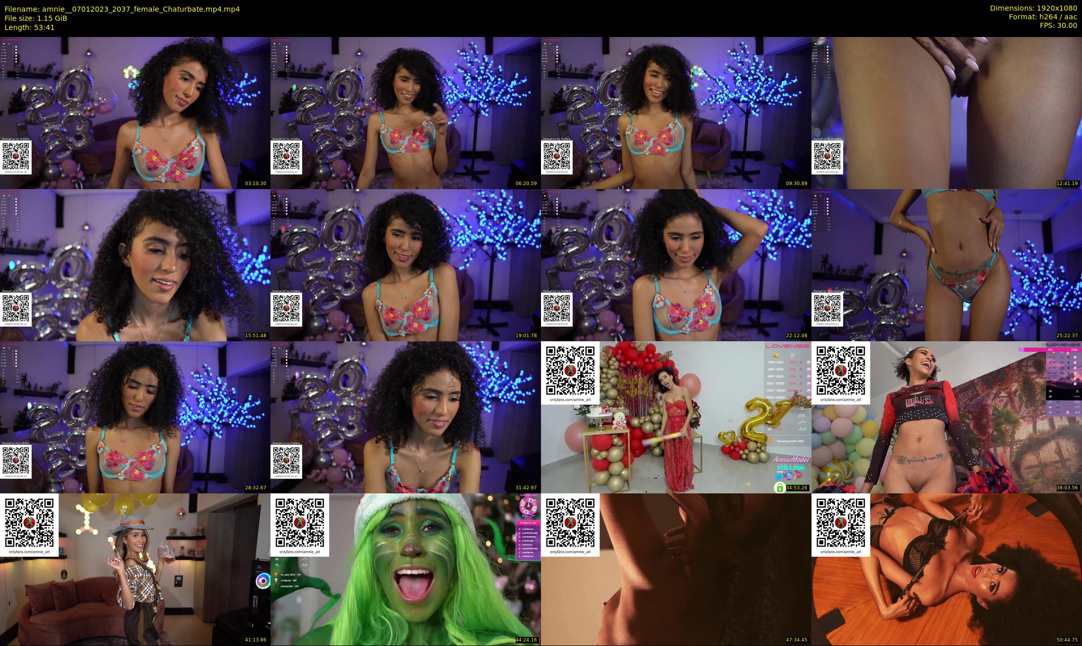 amnie_ — 54 minute Chaturbate female cam show recording, 1080p, Jan 7, 2023