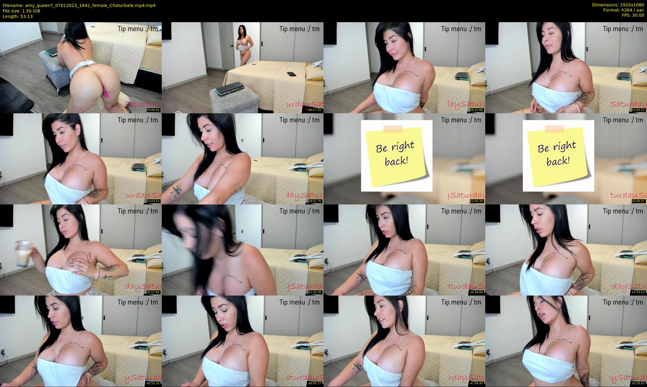 amy_queen7 — 54 minute Chaturbate female cam show recording, 1080p, Jan 7, 2023