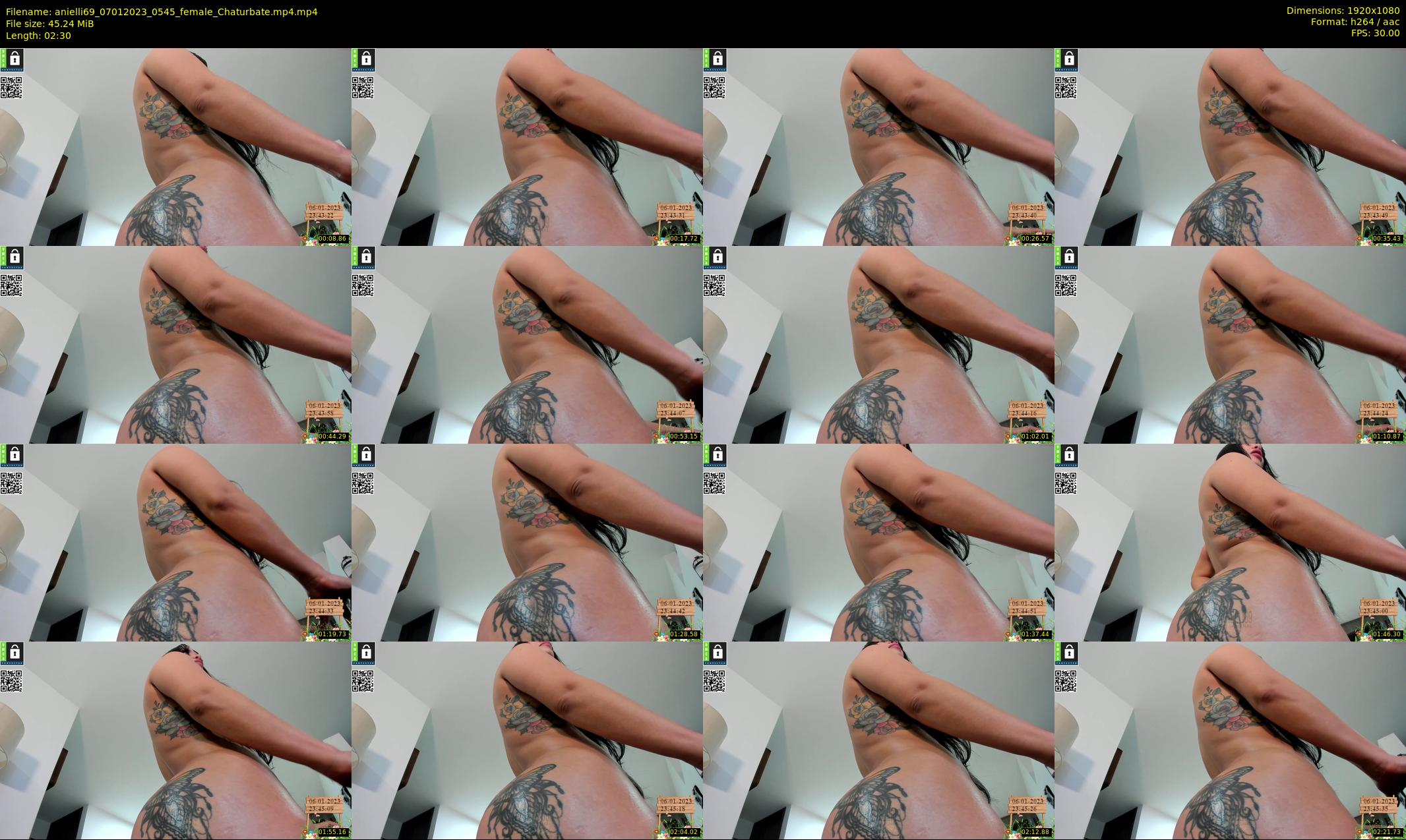 anielli69 — 3 minute Chaturbate female cam show recording, 1080p, Jan 7, 2023