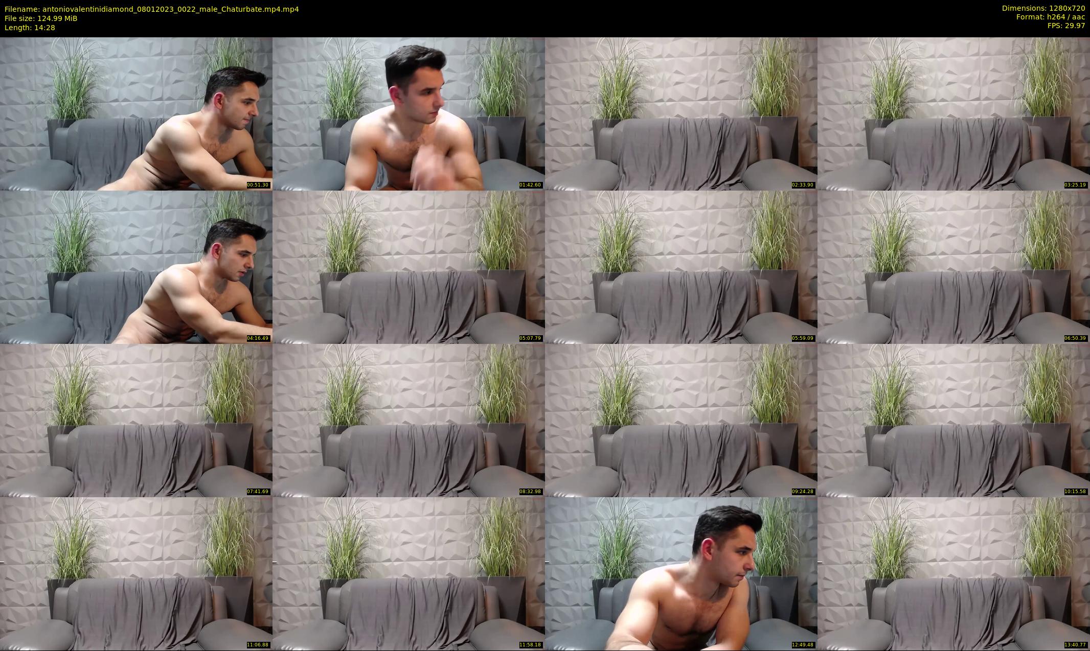 antoniovalentinidiamond — 15 minute Chaturbate male cam show recording, 720p, Jan 8, 2023