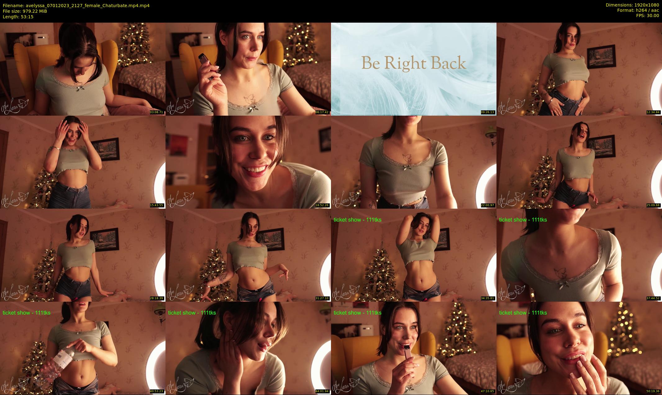 avelyssa — 54 minute Chaturbate female cam show recording, 1080p, Jan 7, 2023