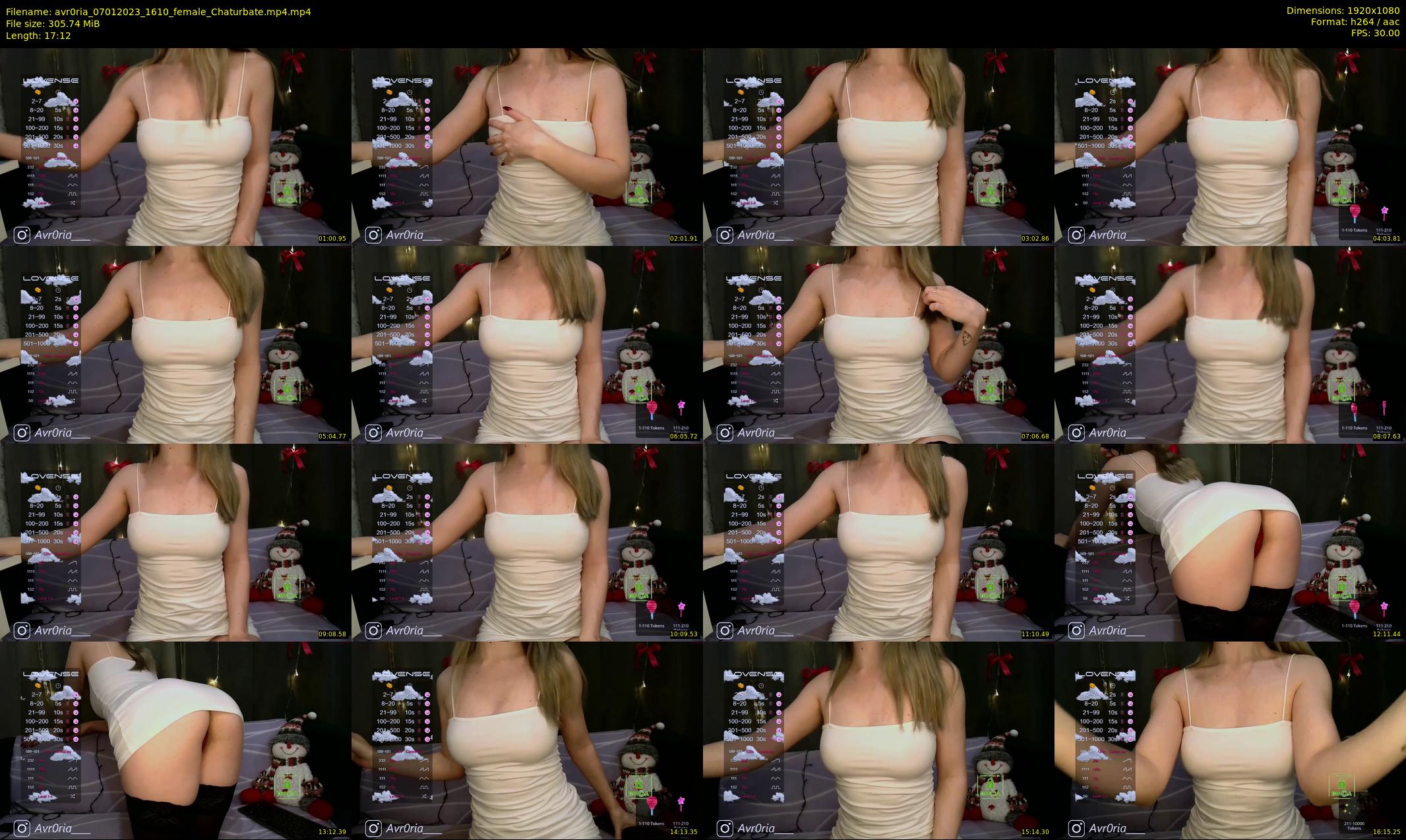 avr0ria — 18 minute Chaturbate female cam show recording, 1080p, Jan 7, 2023